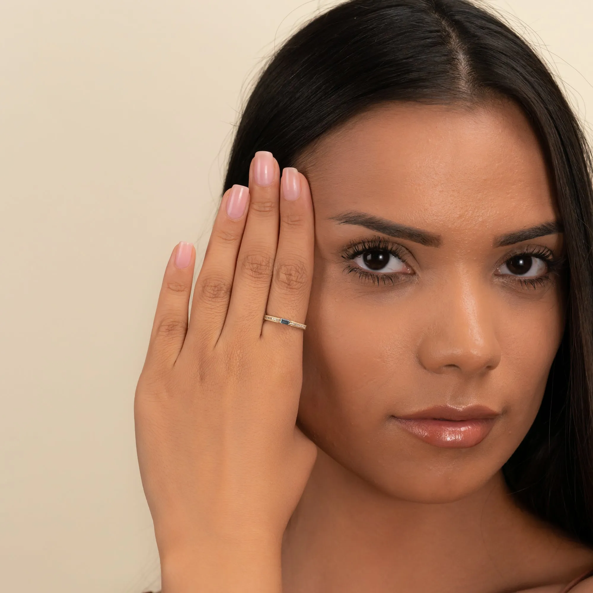 Diamond and Baguette Topaz Ring, Madilyn SARAHELISE