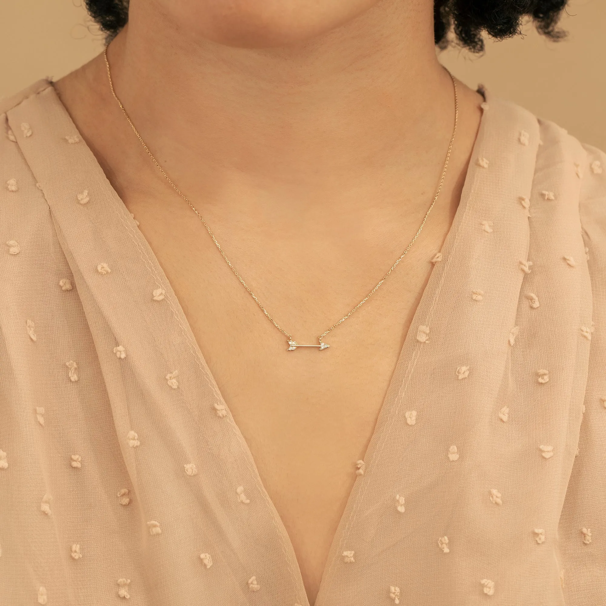 Diamond Arrow Necklace, Catherine SARAHELISE