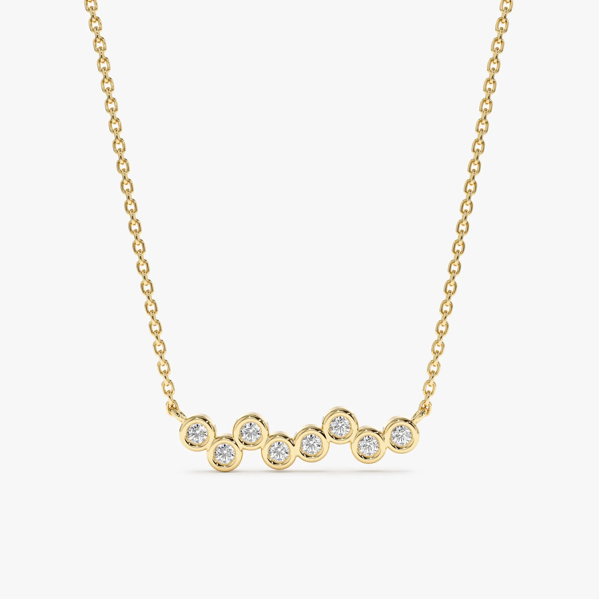 Diamond Bubble Necklace, Solana SARAHELISE