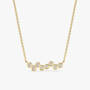 Diamond Bubble Necklace, Solana SARAHELISE