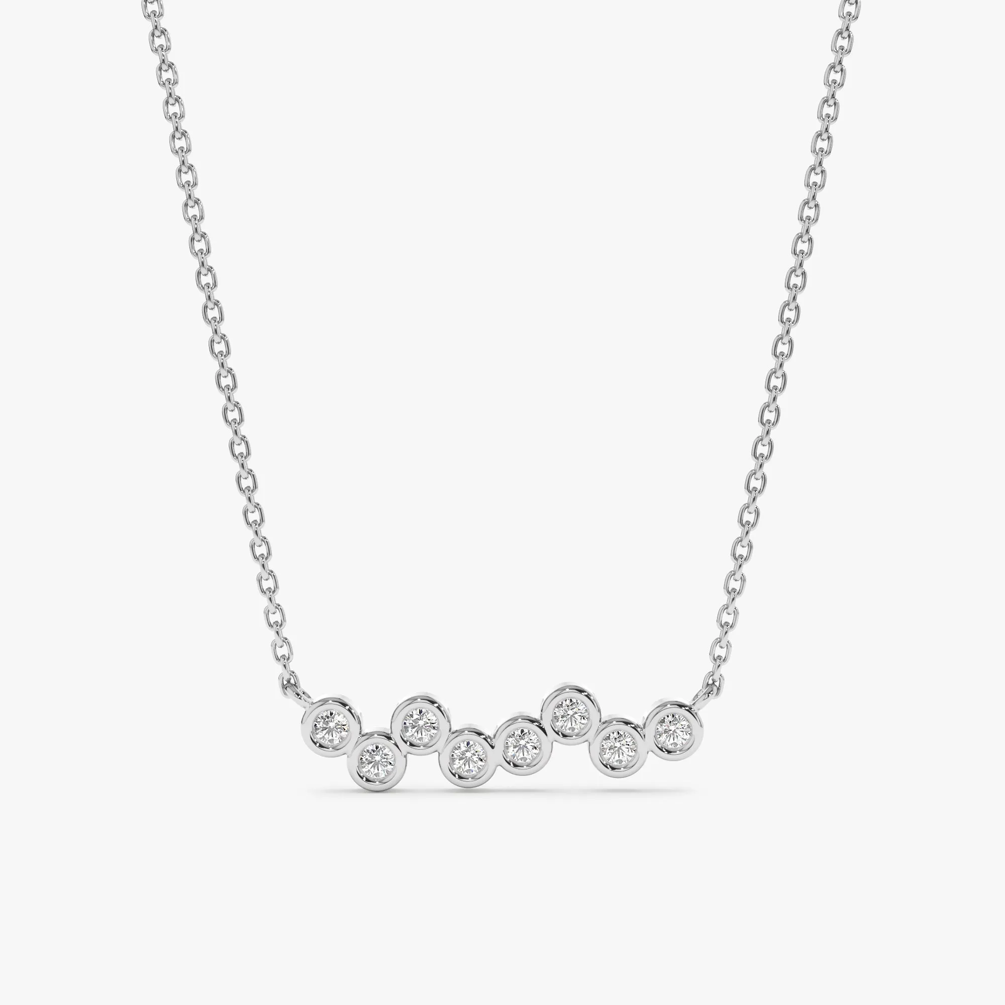 Diamond Bubble Necklace, Solana SARAHELISE