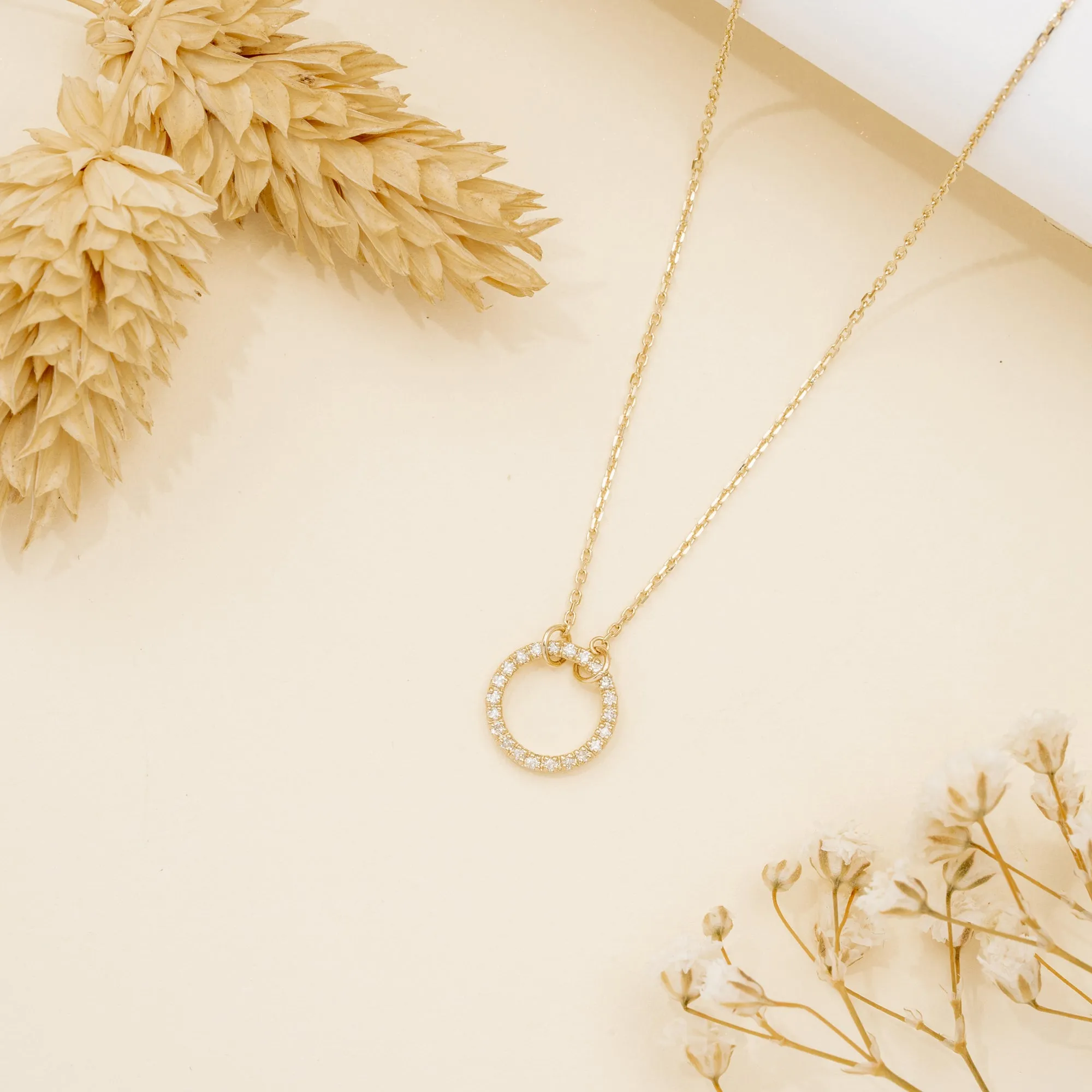 Diamond Circle Of Life Necklace, Lola SARAHELISE
