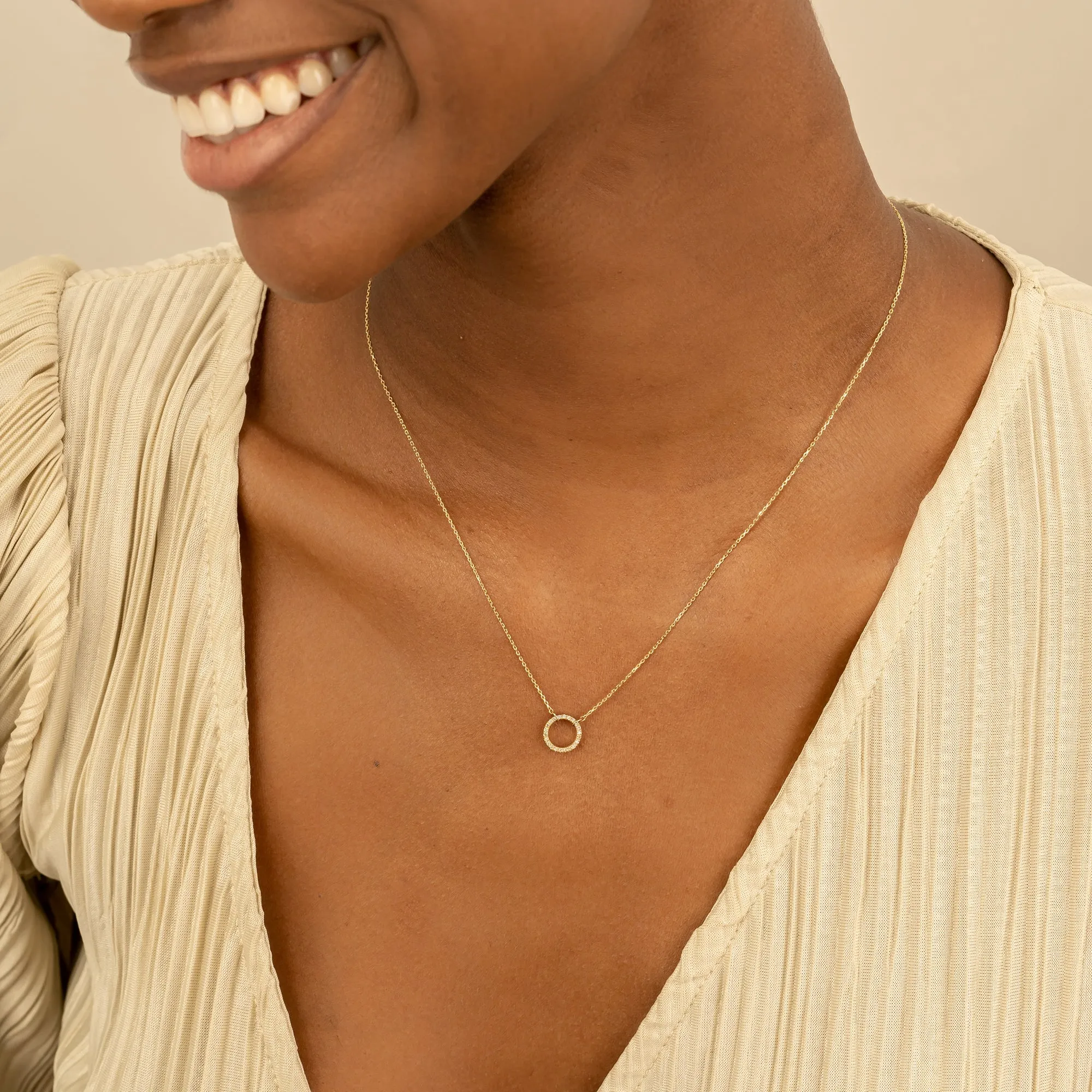 Diamond Circle Of Life Necklace, Lola SARAHELISE
