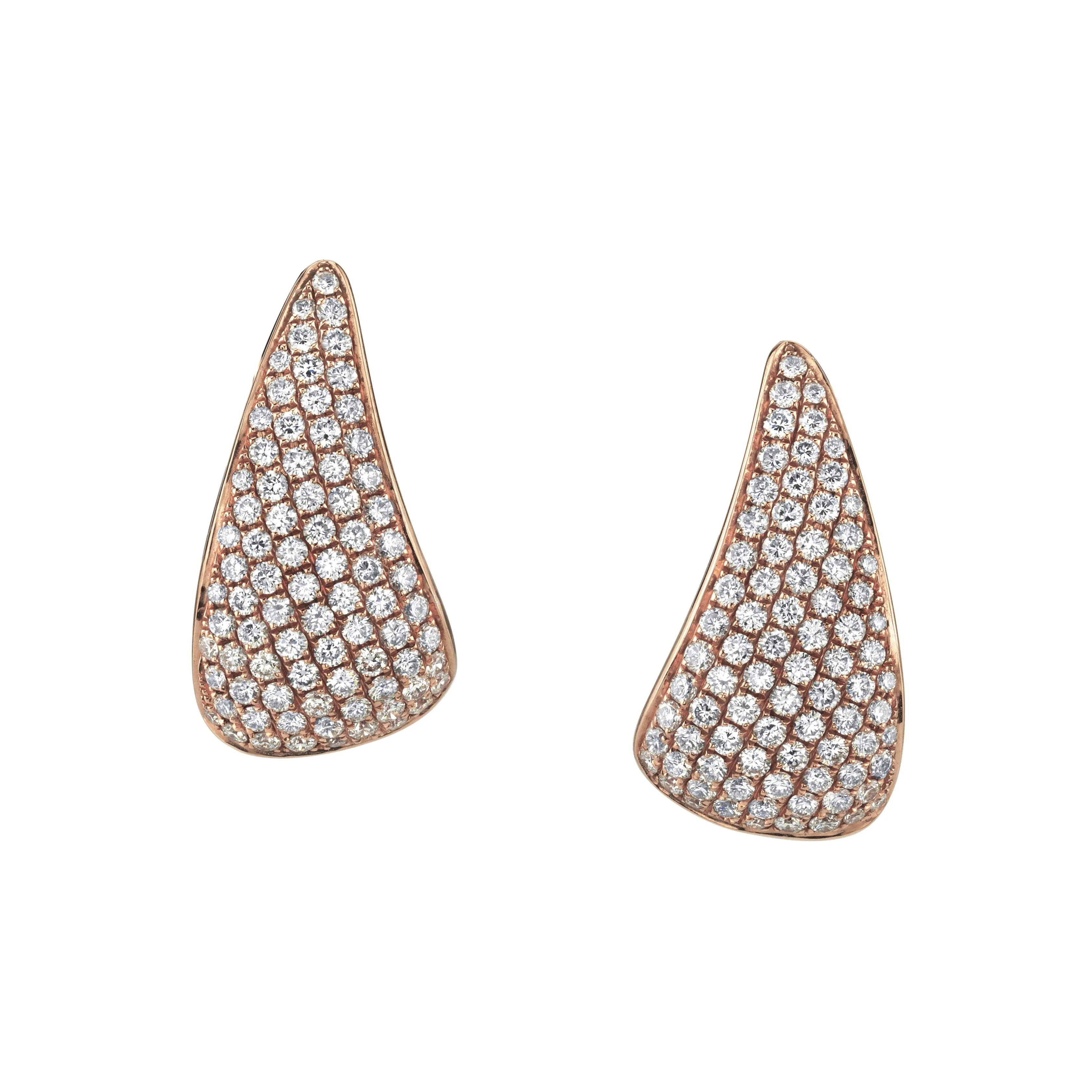DIAMOND CLAW EARRINGS Anita Ko