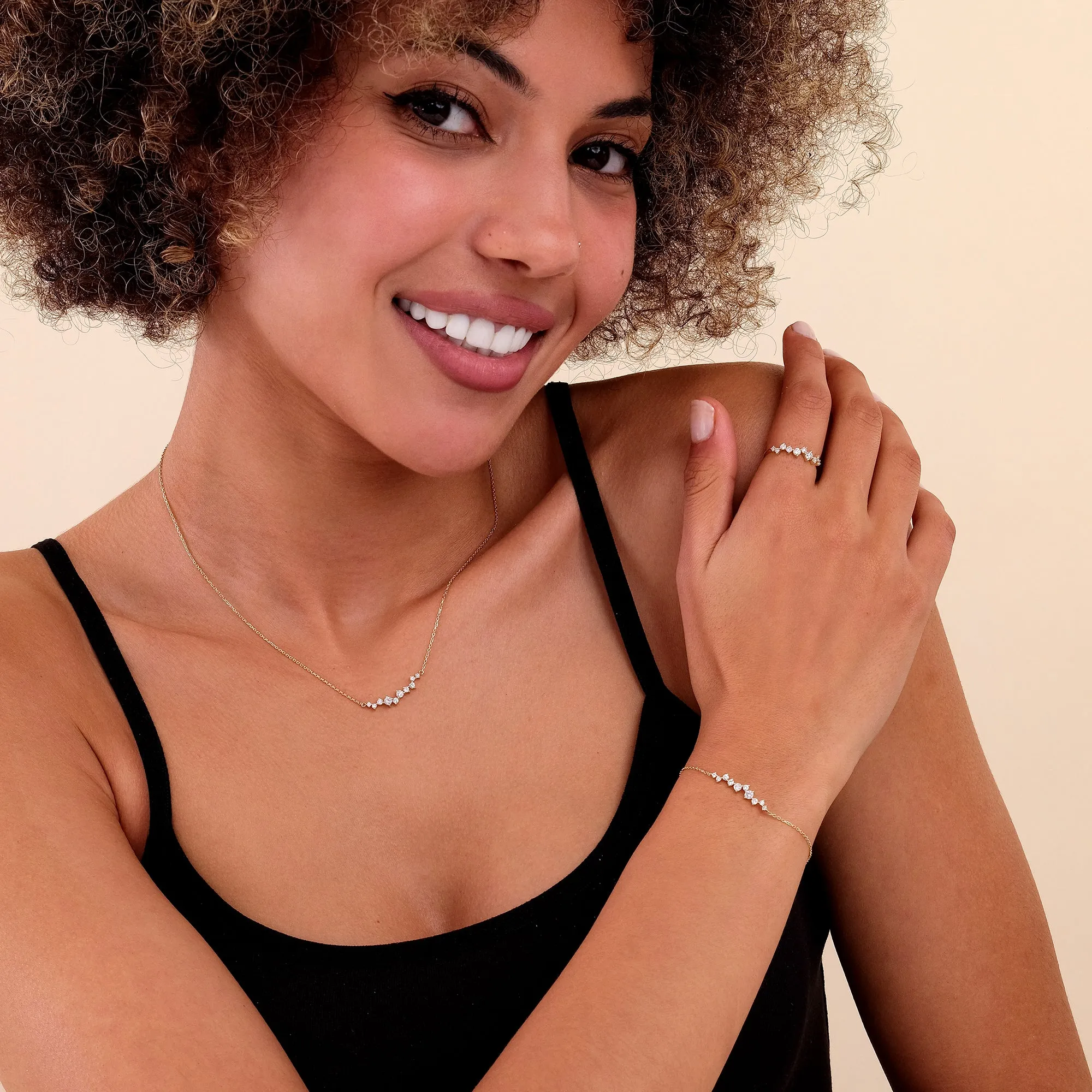 Diamond Cluster Bracelet, Sibyl SARAHELISE