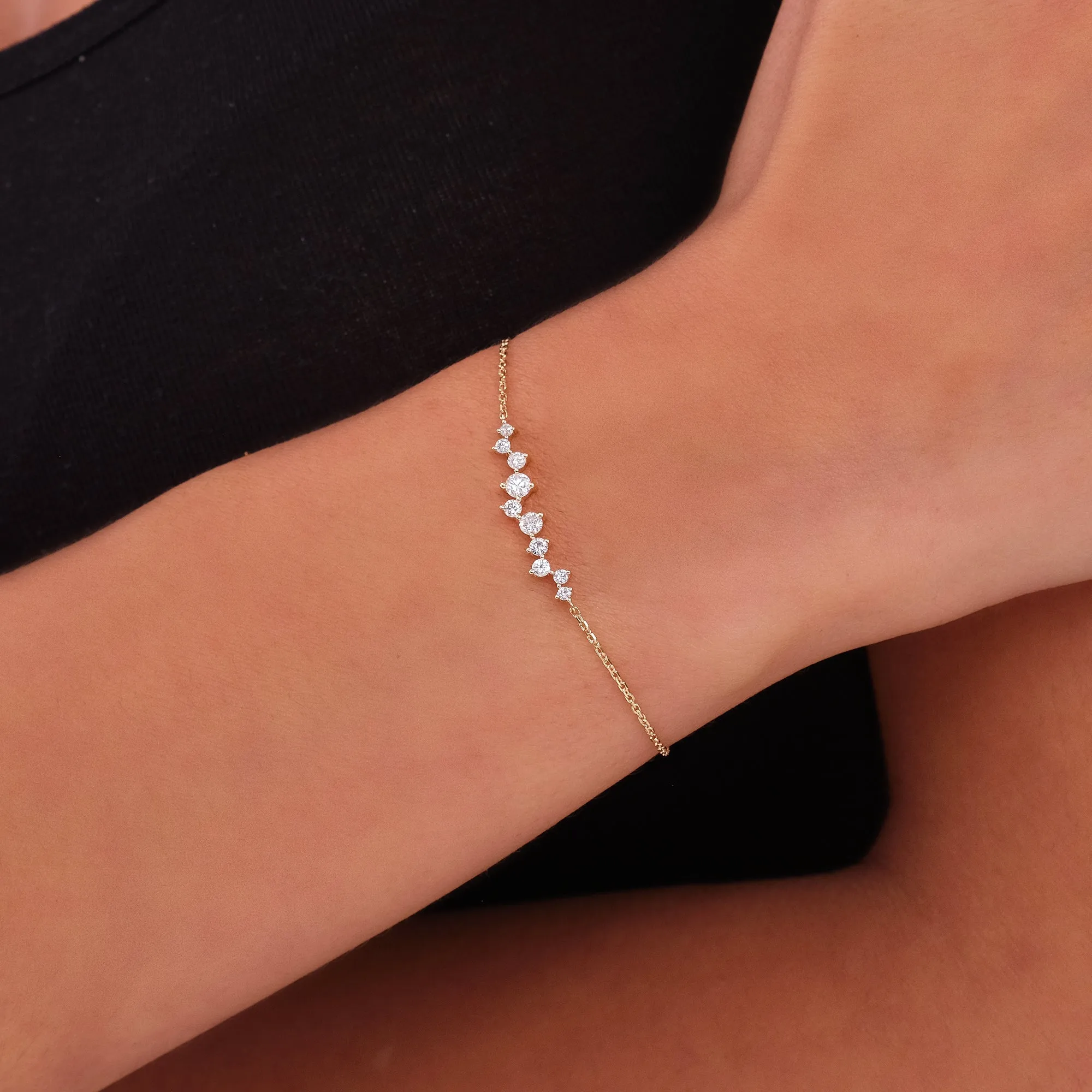 Diamond Cluster Bracelet, Sibyl SARAHELISE