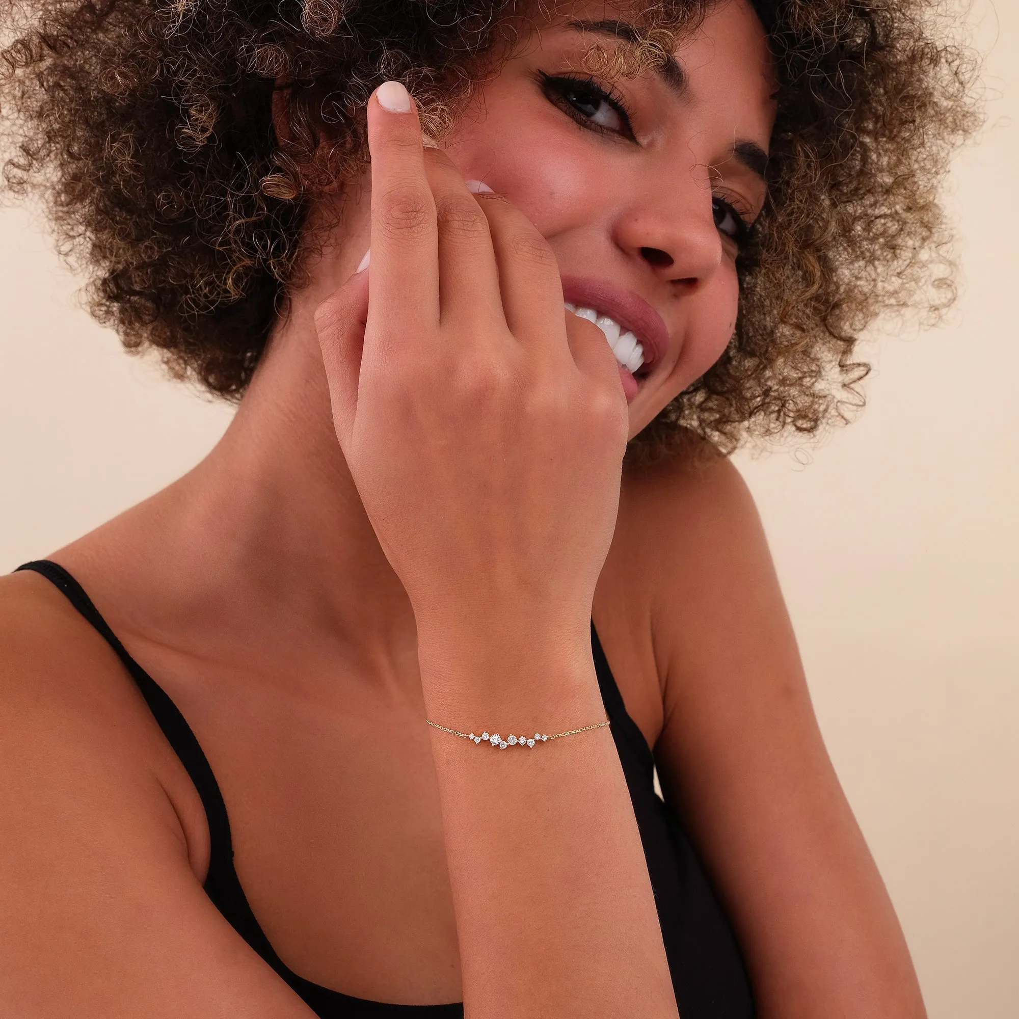 Diamond Cluster Bracelet, Sibyl SARAHELISE