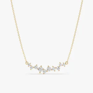 Diamond Cluster Necklace, Sibyl SARAHELISE