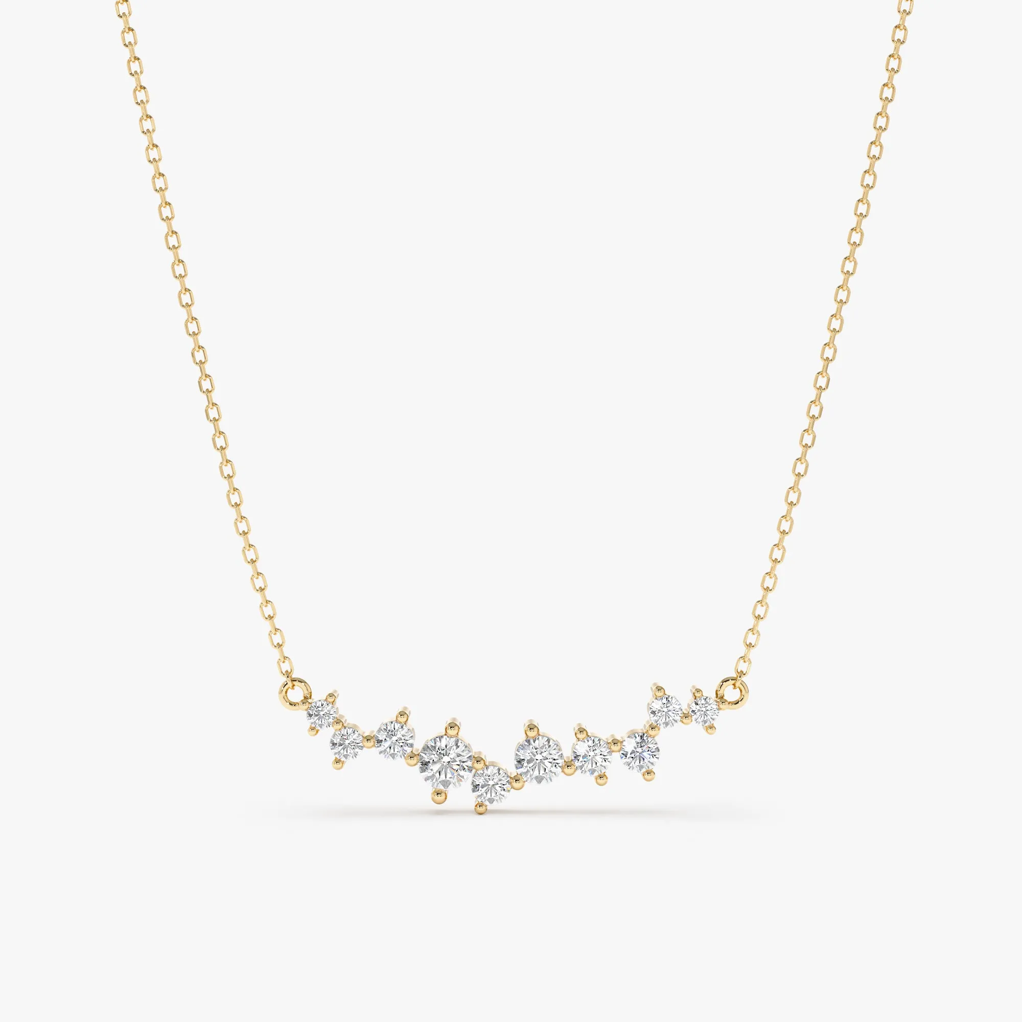 Diamond Cluster Necklace, Sibyl SARAHELISE