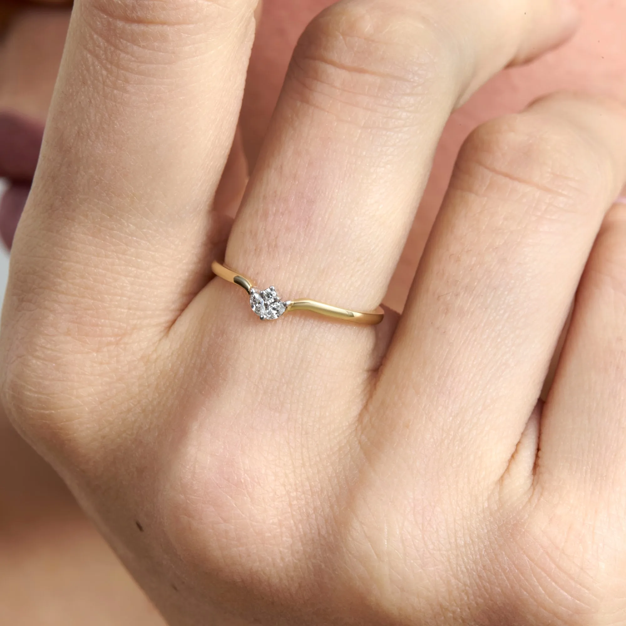 Diamond Cluster Nesting Ring, Amaris SARAHELISE