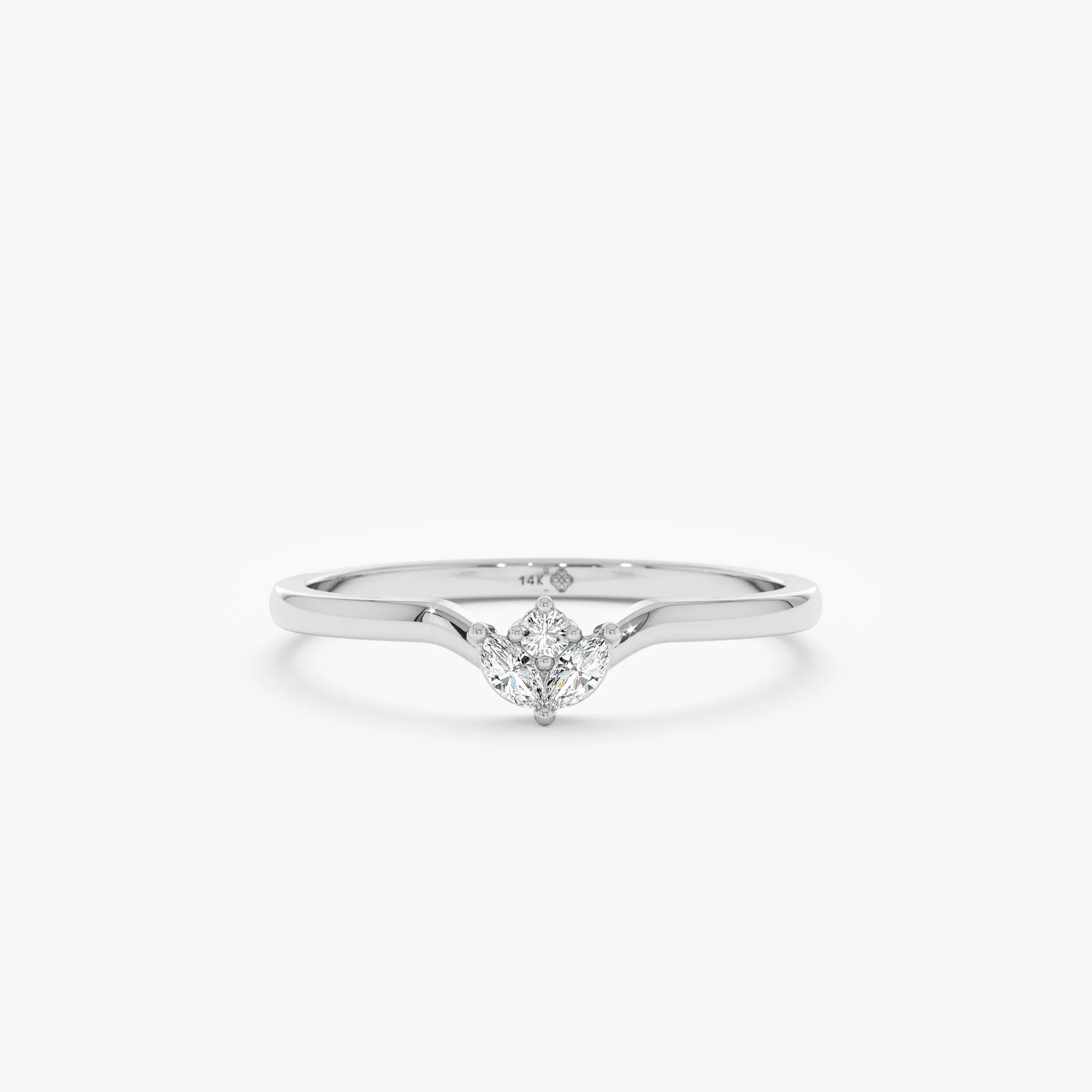 Diamond Cluster Nesting Ring, Amaris SARAHELISE