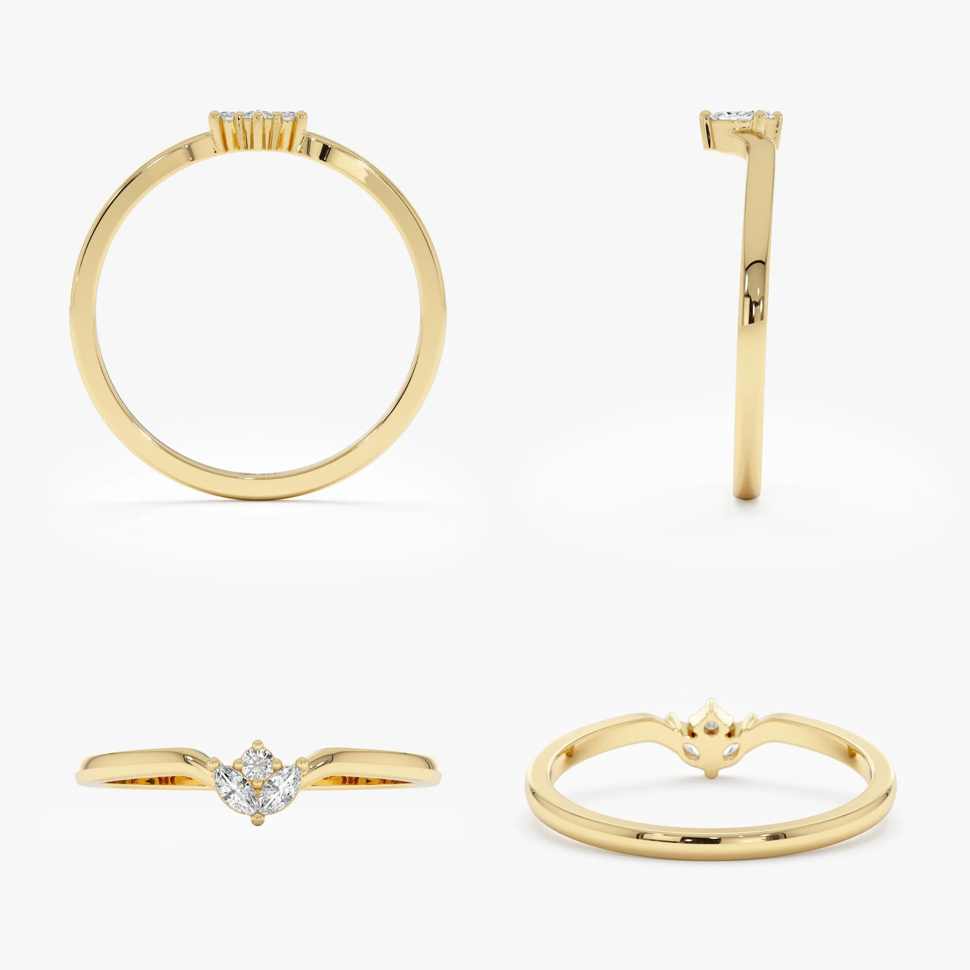Diamond Cluster Nesting Ring, Amaris SARAHELISE