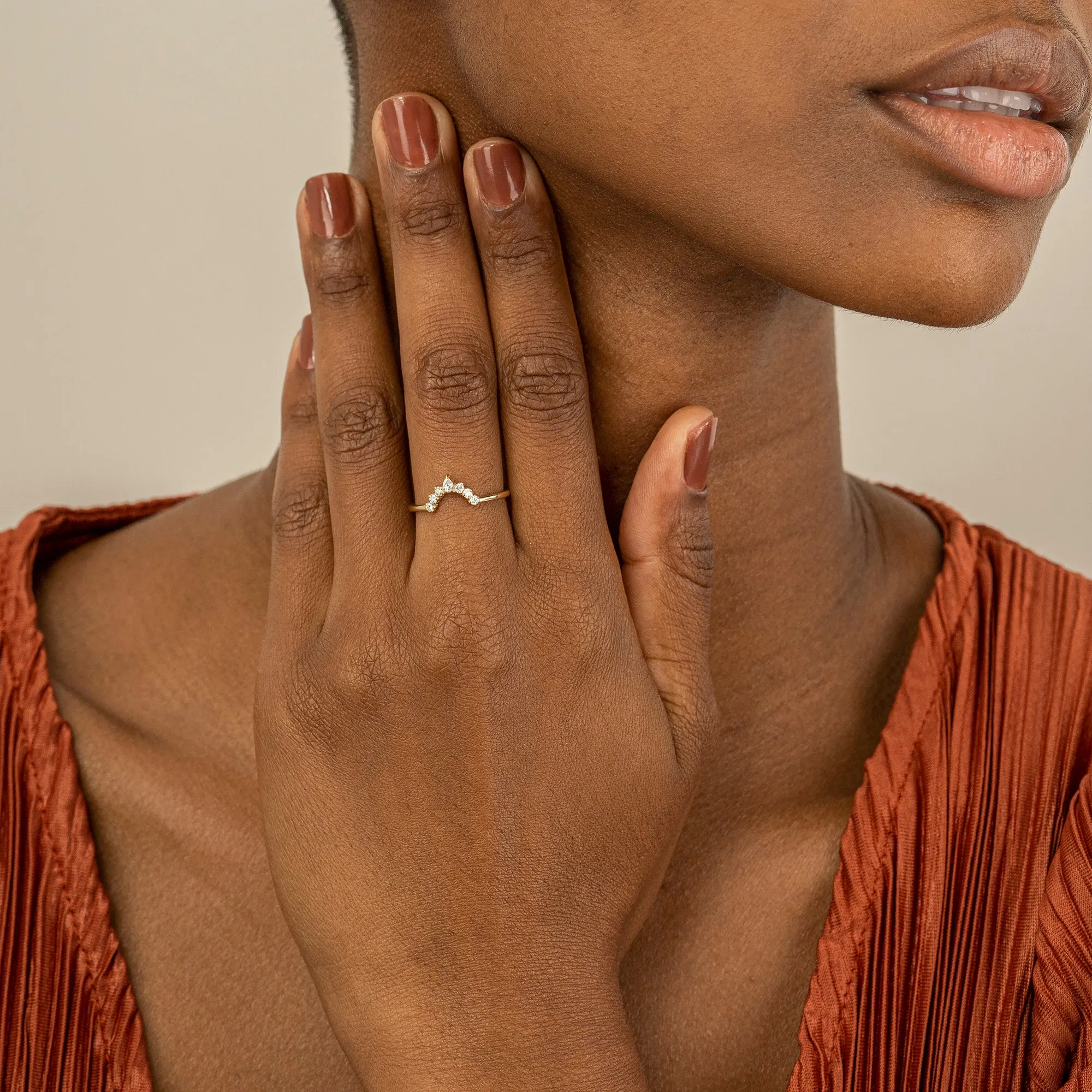 Diamond Crown Ring Guard, Mahsa SARAHELISE