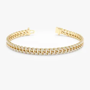 Diamond Cuban Chain Bracelet - 5mm, Sonya SARAHELISE