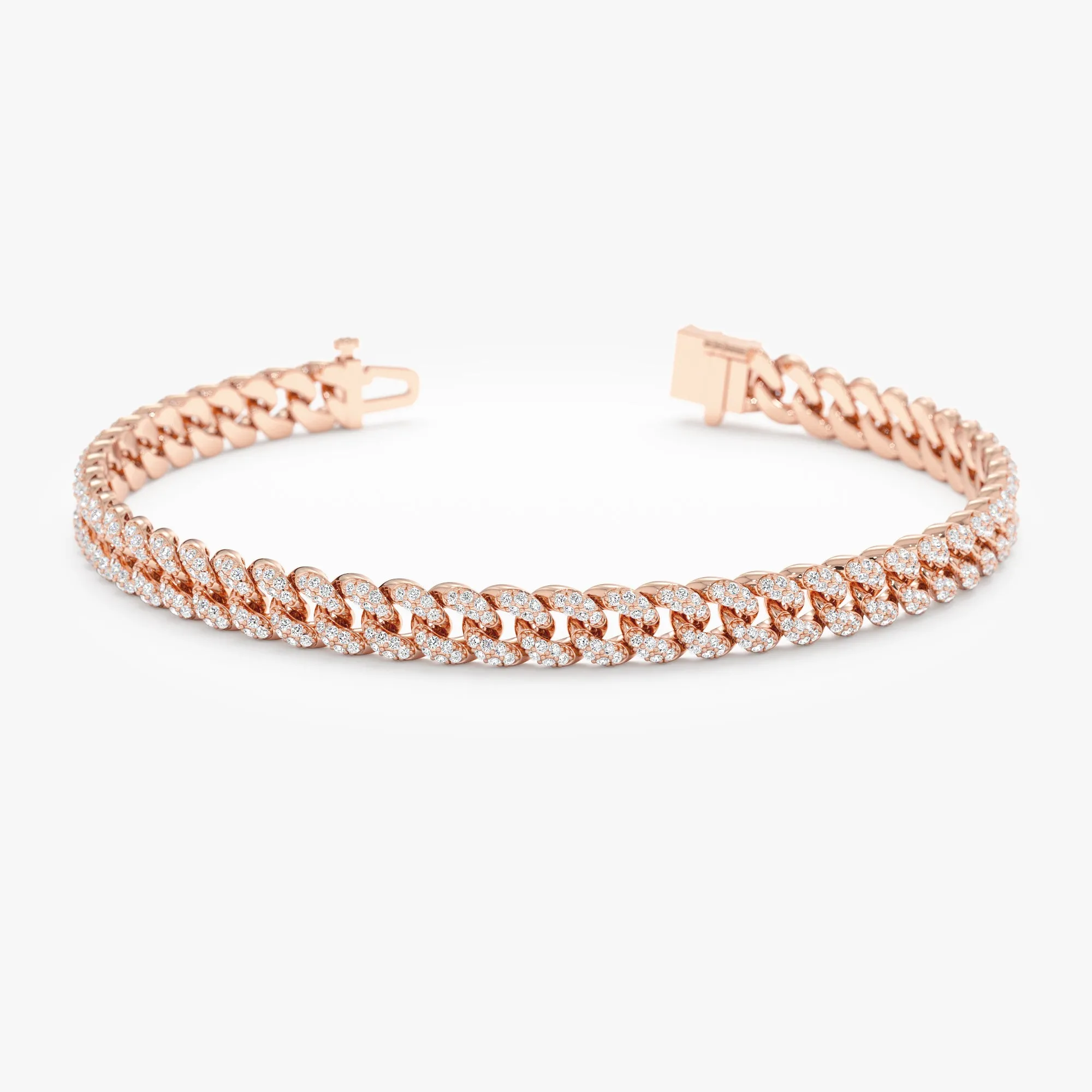 Diamond Cuban Chain Bracelet - 5mm, Sonya SARAHELISE