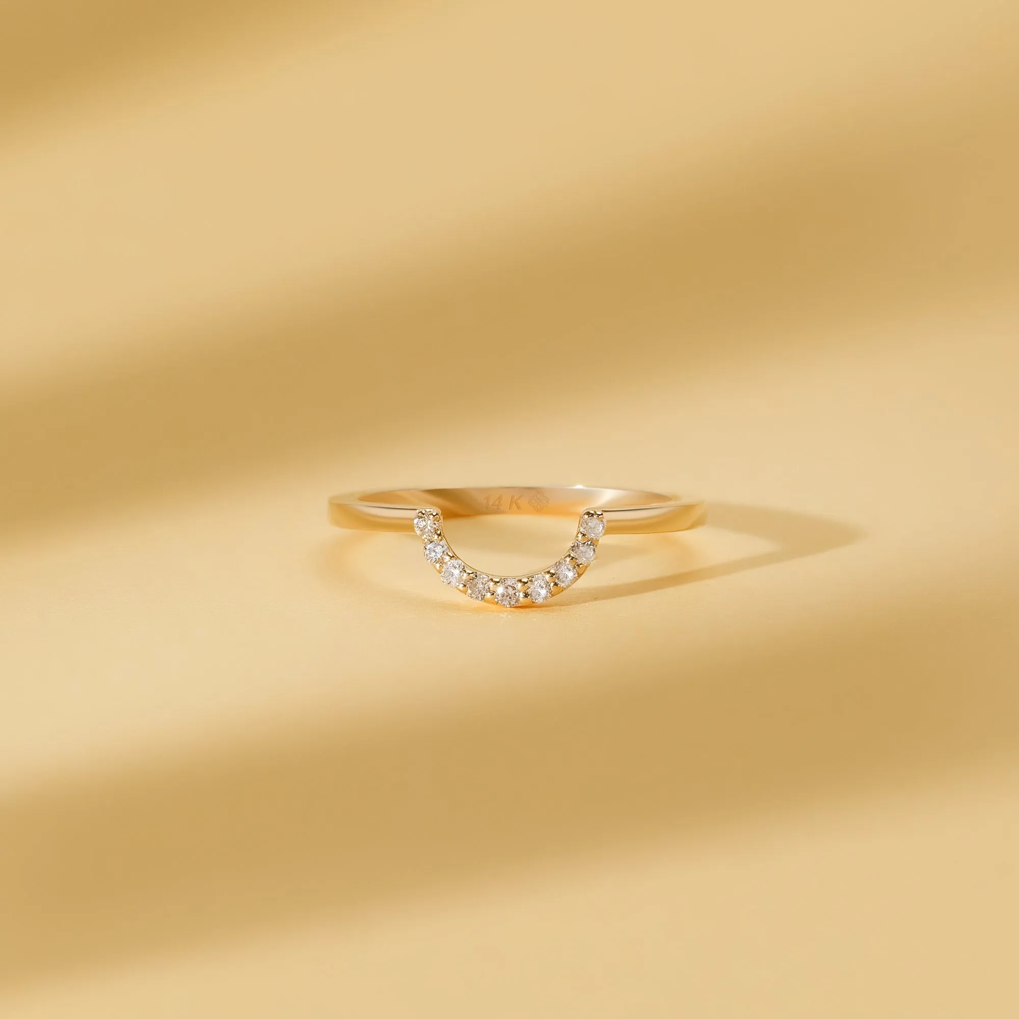 Diamond Curved Ring Guard, Clare SARAHELISE