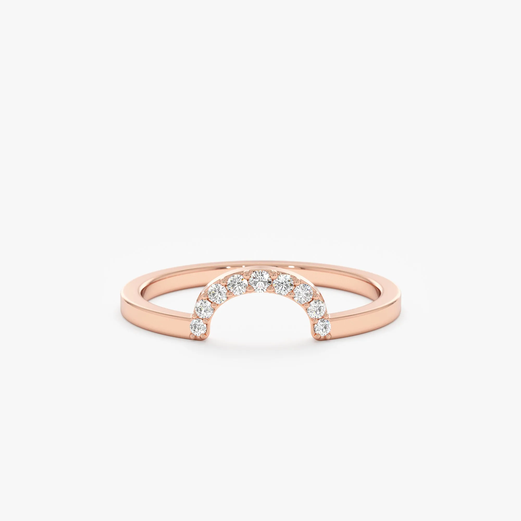 Diamond Curved Ring Guard, Clare SARAHELISE