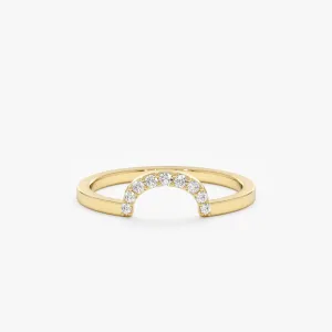 Diamond Curved Ring Guard, Clare SARAHELISE