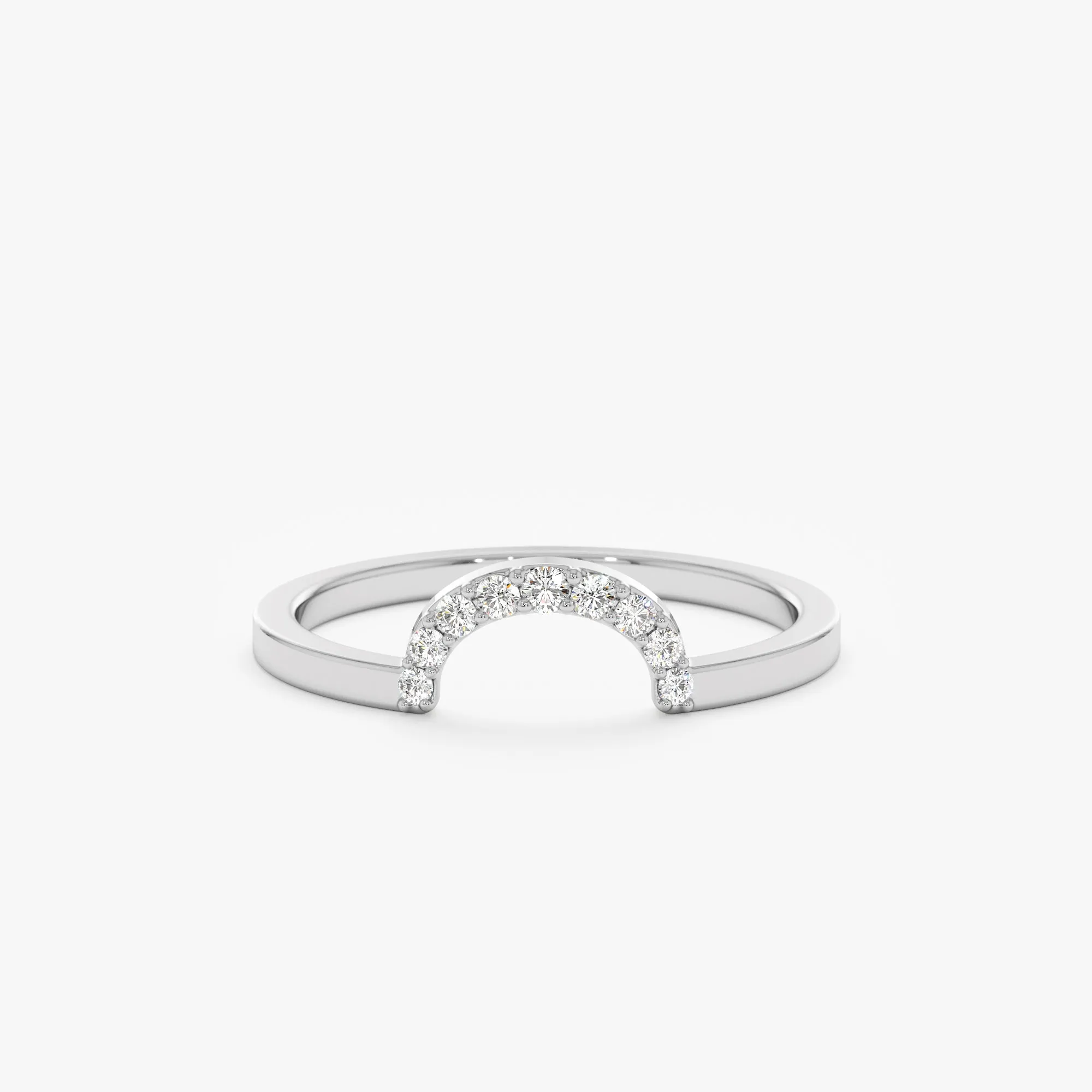 Diamond Curved Ring Guard, Clare SARAHELISE