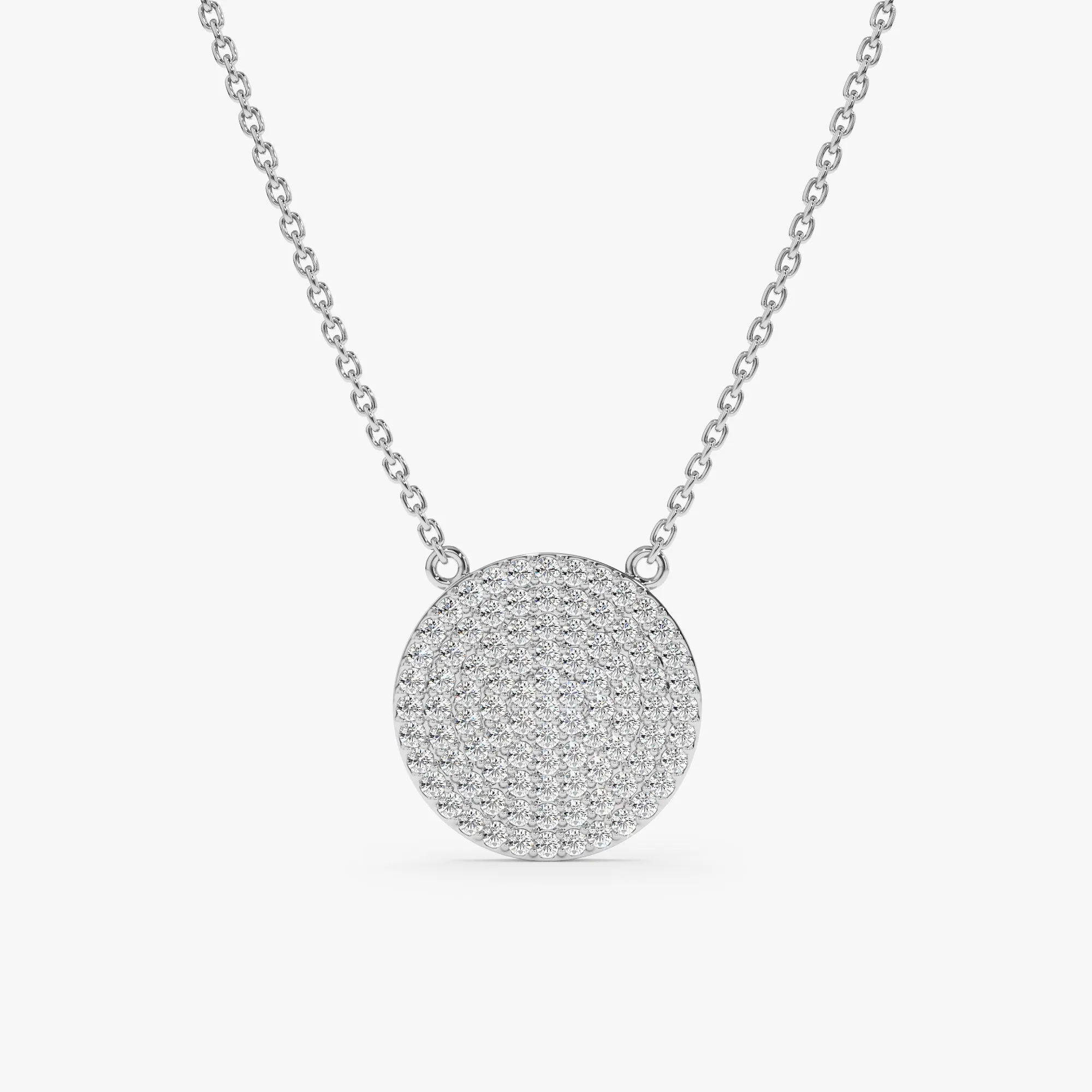 Diamond Disc Necklace, Natalia SARAHELISE