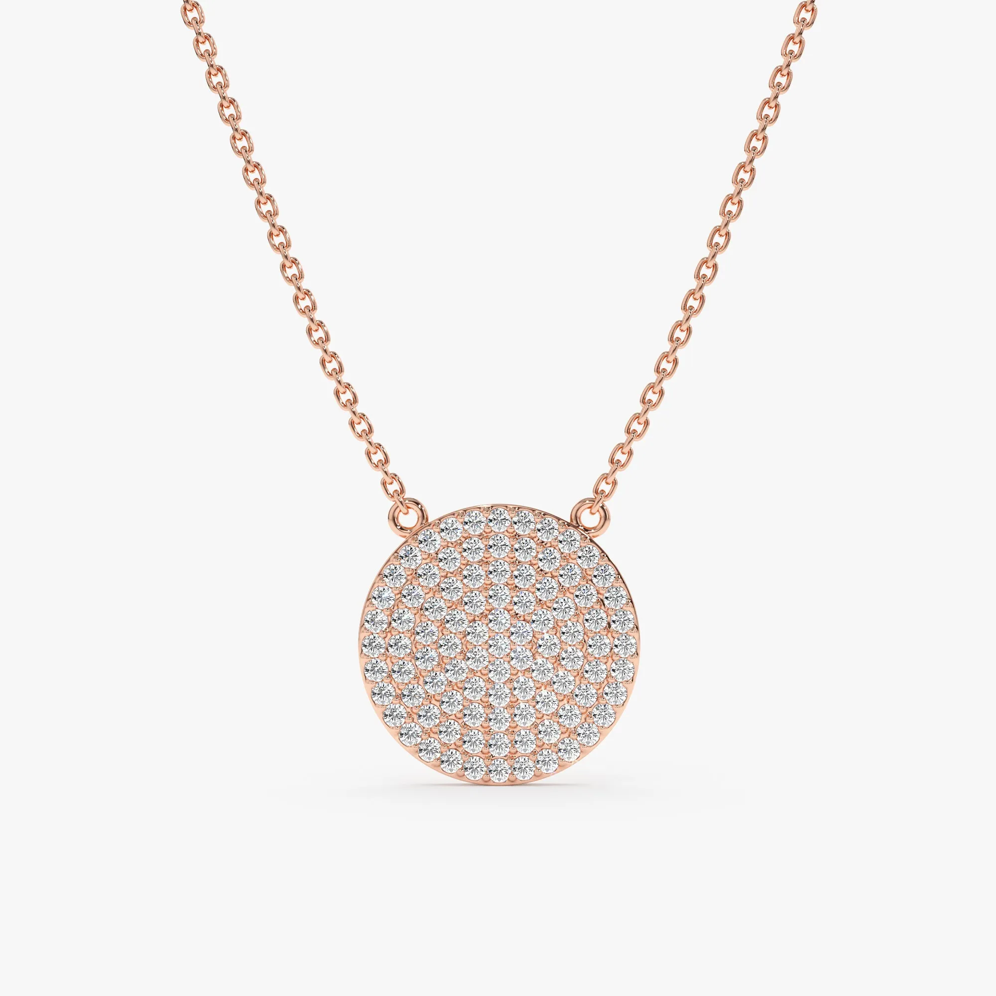 Diamond Disc Necklace, Natalia SARAHELISE