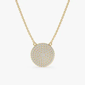 Diamond Disc Necklace, Natalia SARAHELISE