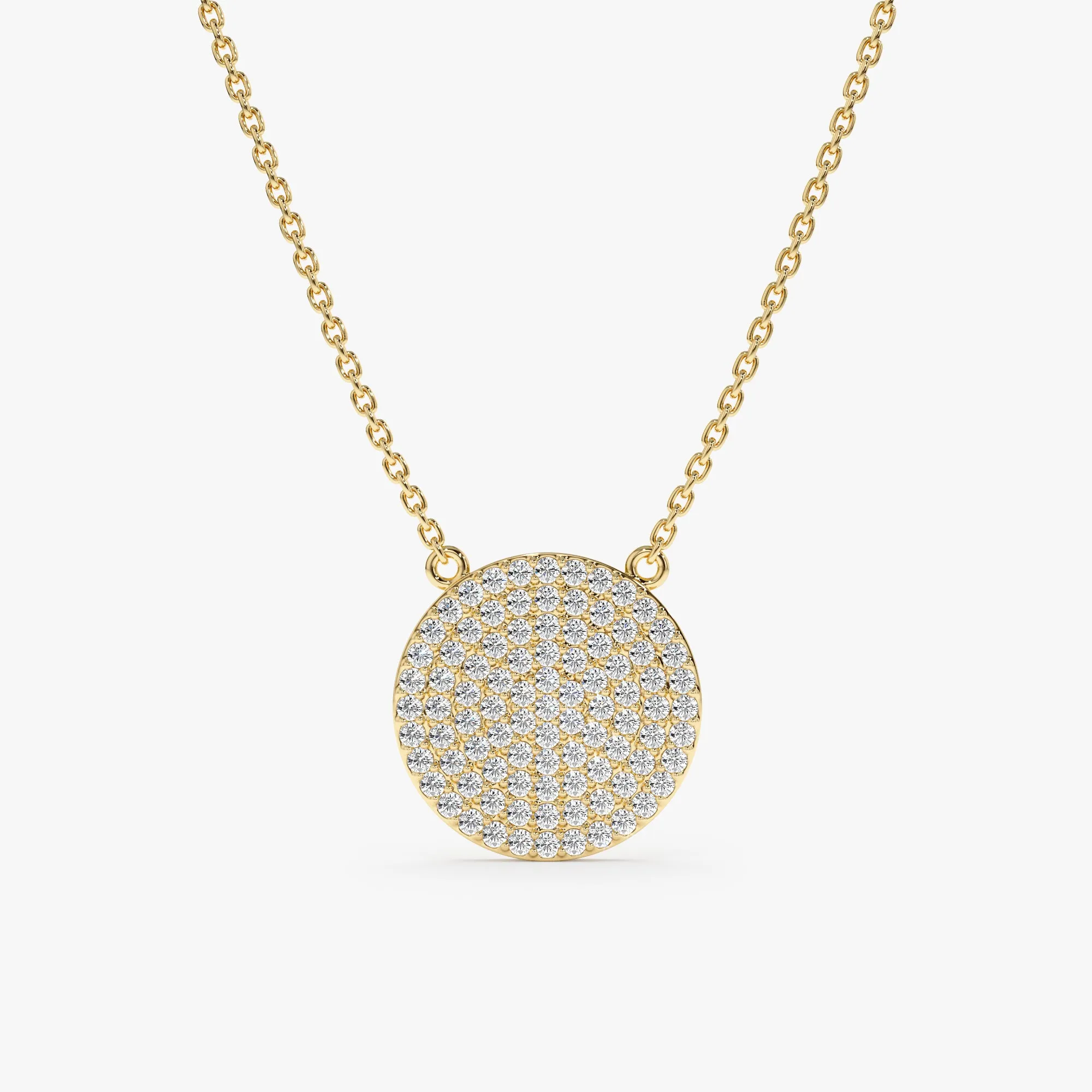 Diamond Disc Necklace, Natalia SARAHELISE