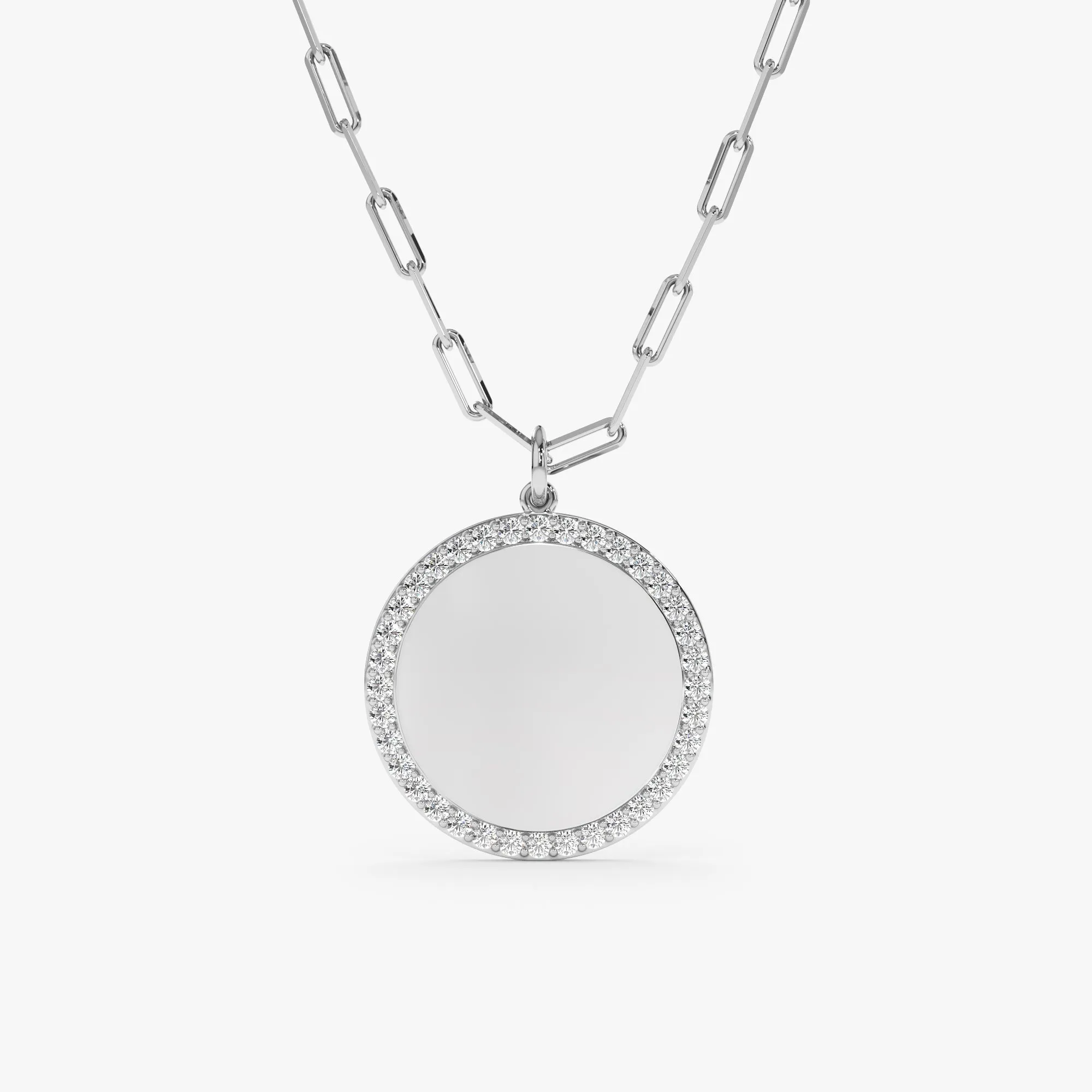 Diamond Disc Paperclip Chain, Harlow SARAHELISE