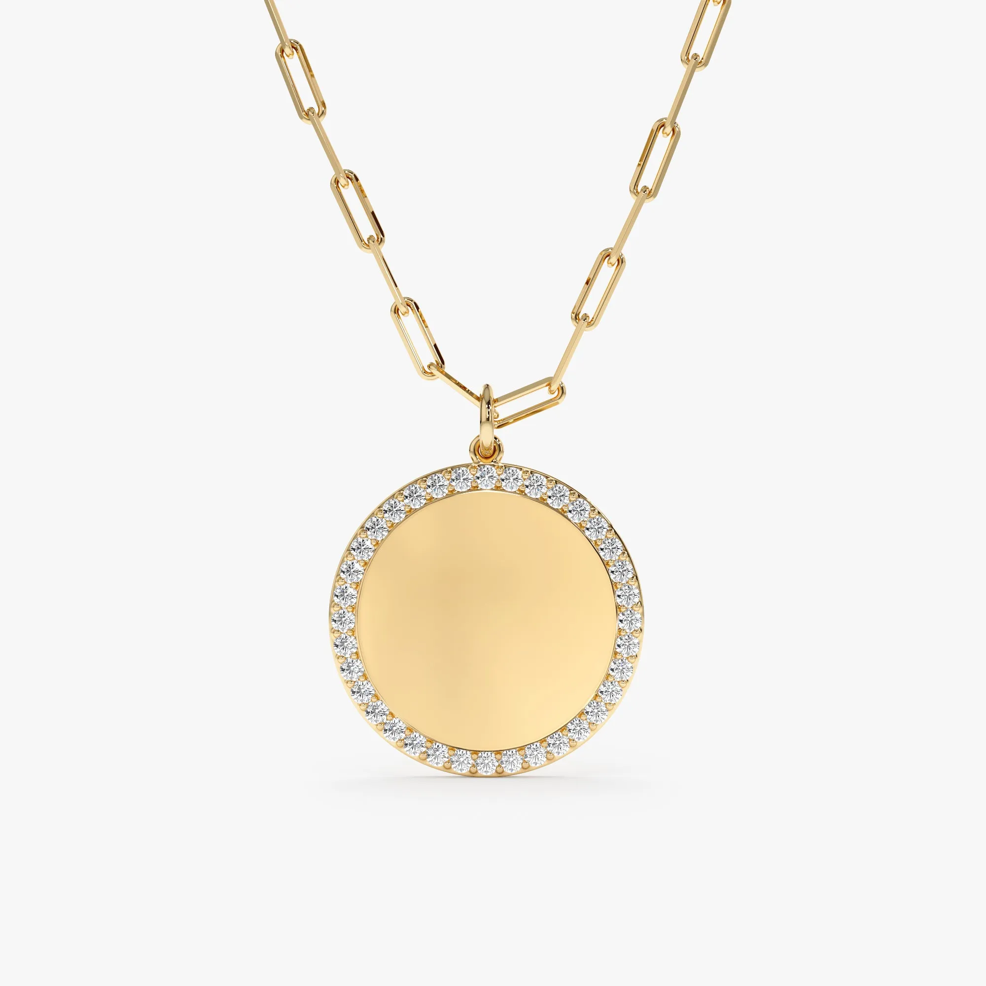 Diamond Disc Paperclip Chain, Harlow SARAHELISE
