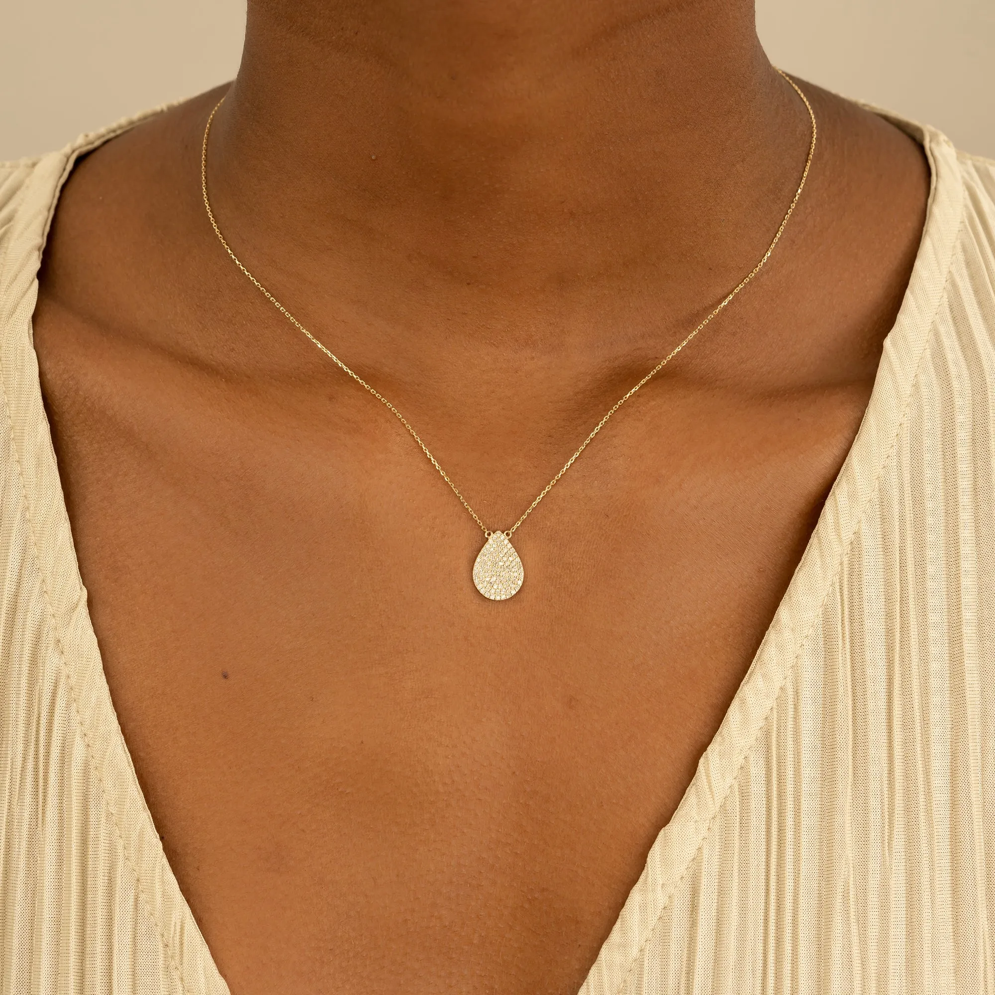 Diamond Drop Necklace, Lainey SARAHELISE