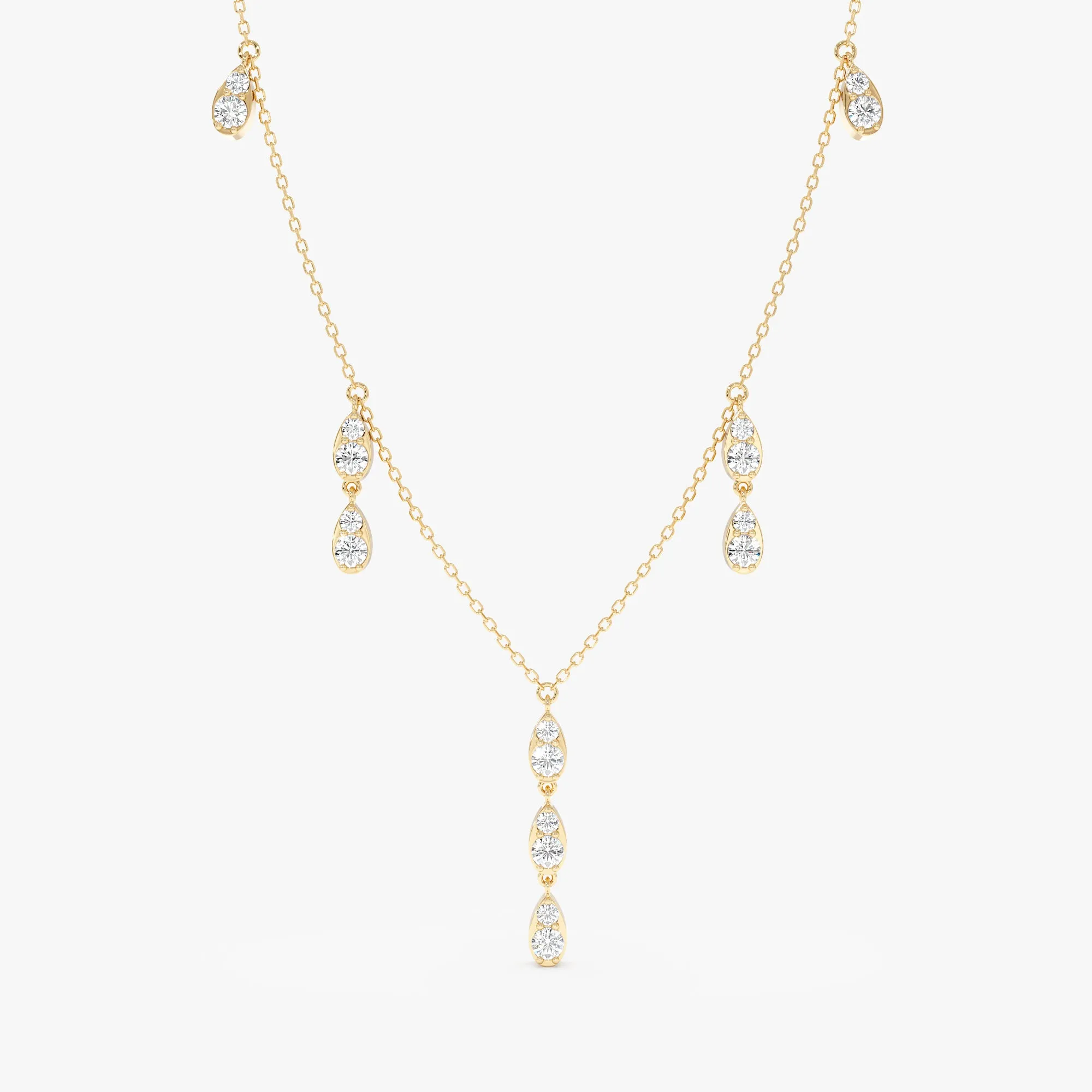 Diamond Droplets Station Necklace, Luella SARAHELISE