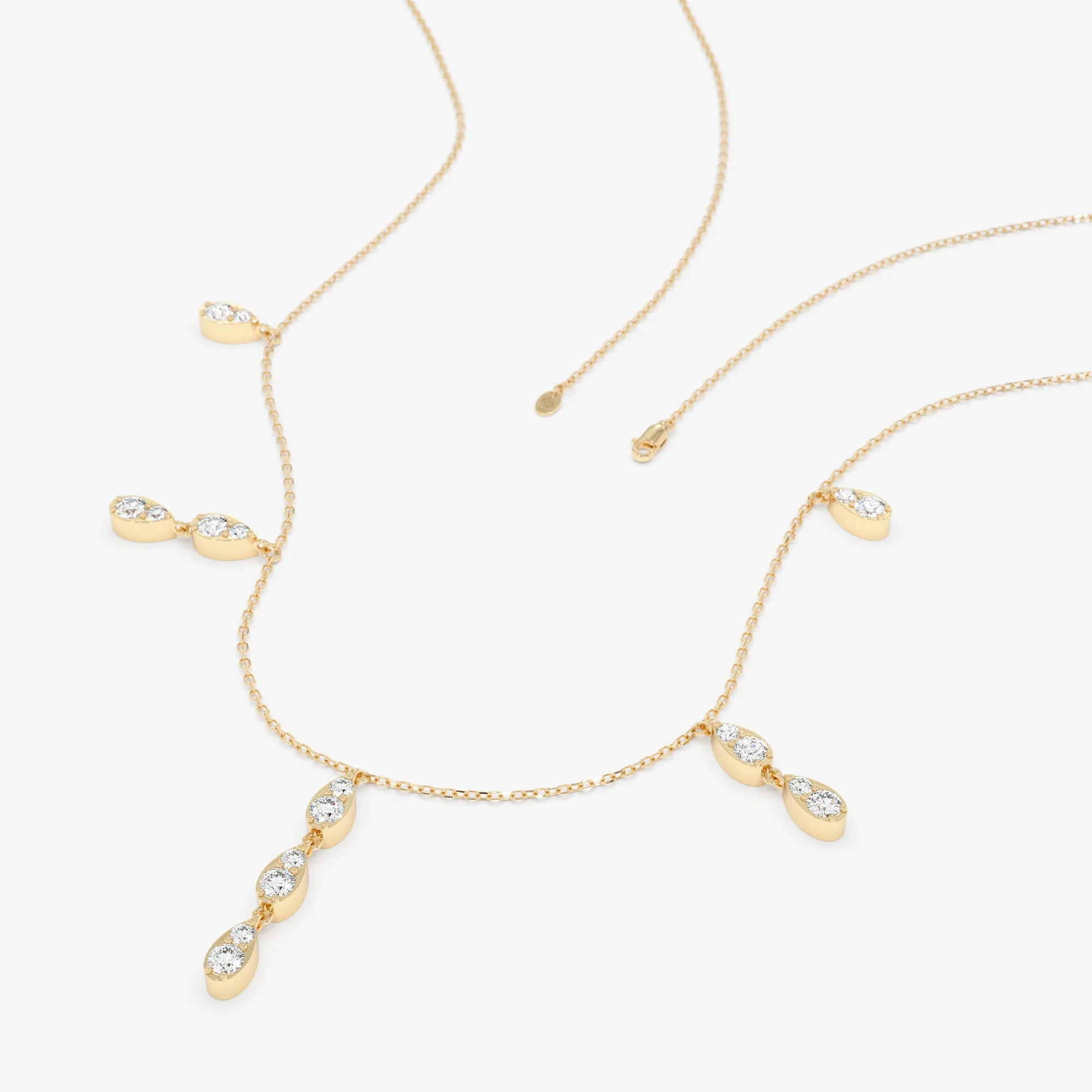 Diamond Droplets Station Necklace, Luella SARAHELISE