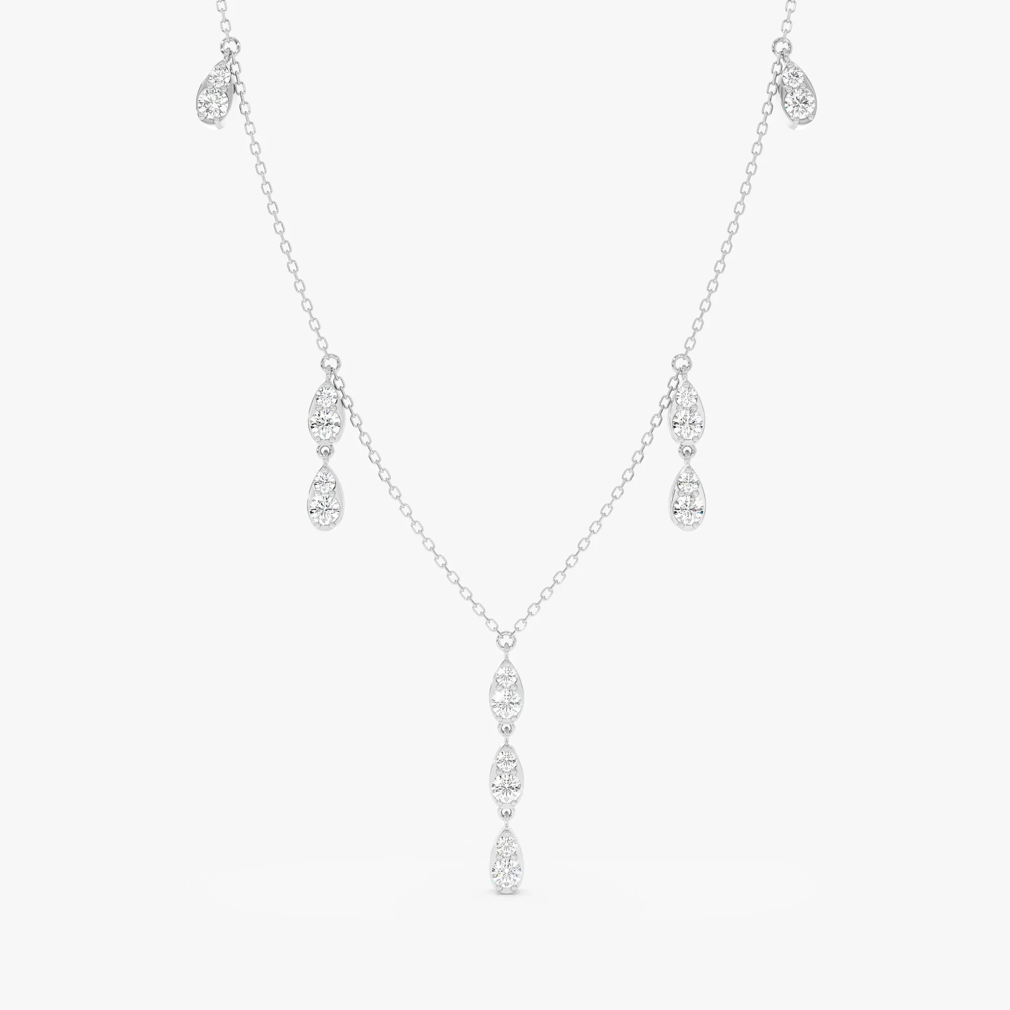 Diamond Droplets Station Necklace, Luella SARAHELISE