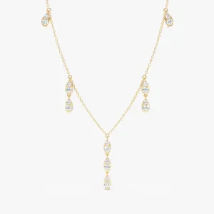 Diamond Droplets Station Necklace, Luella SARAHELISE