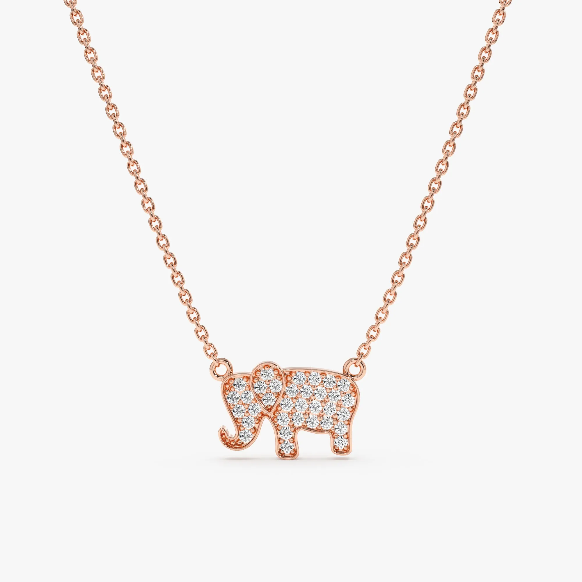 Diamond Elephant Necklace, Zaya SARAHELISE
