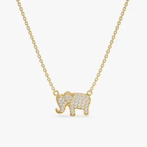 Diamond Elephant Necklace, Zaya SARAHELISE