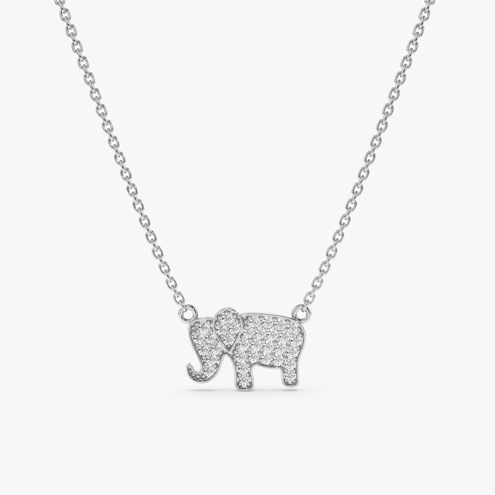Diamond Elephant Necklace, Zaya SARAHELISE