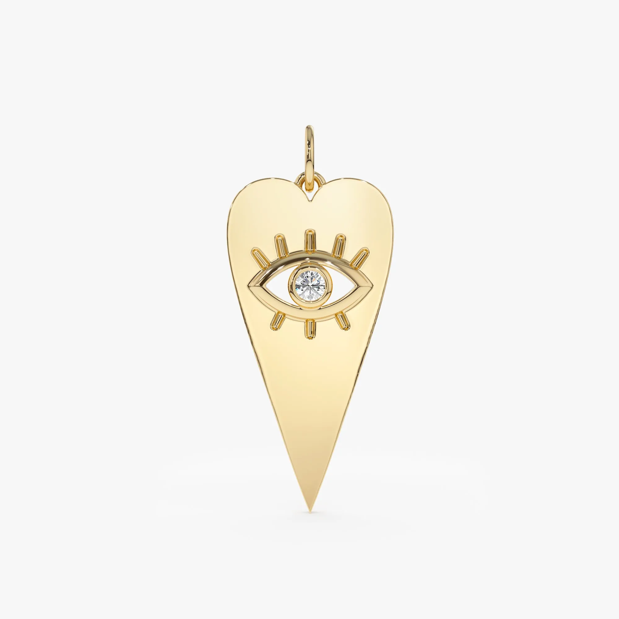 Diamond Eye Heart Charm, Lucinda SARAHELISE