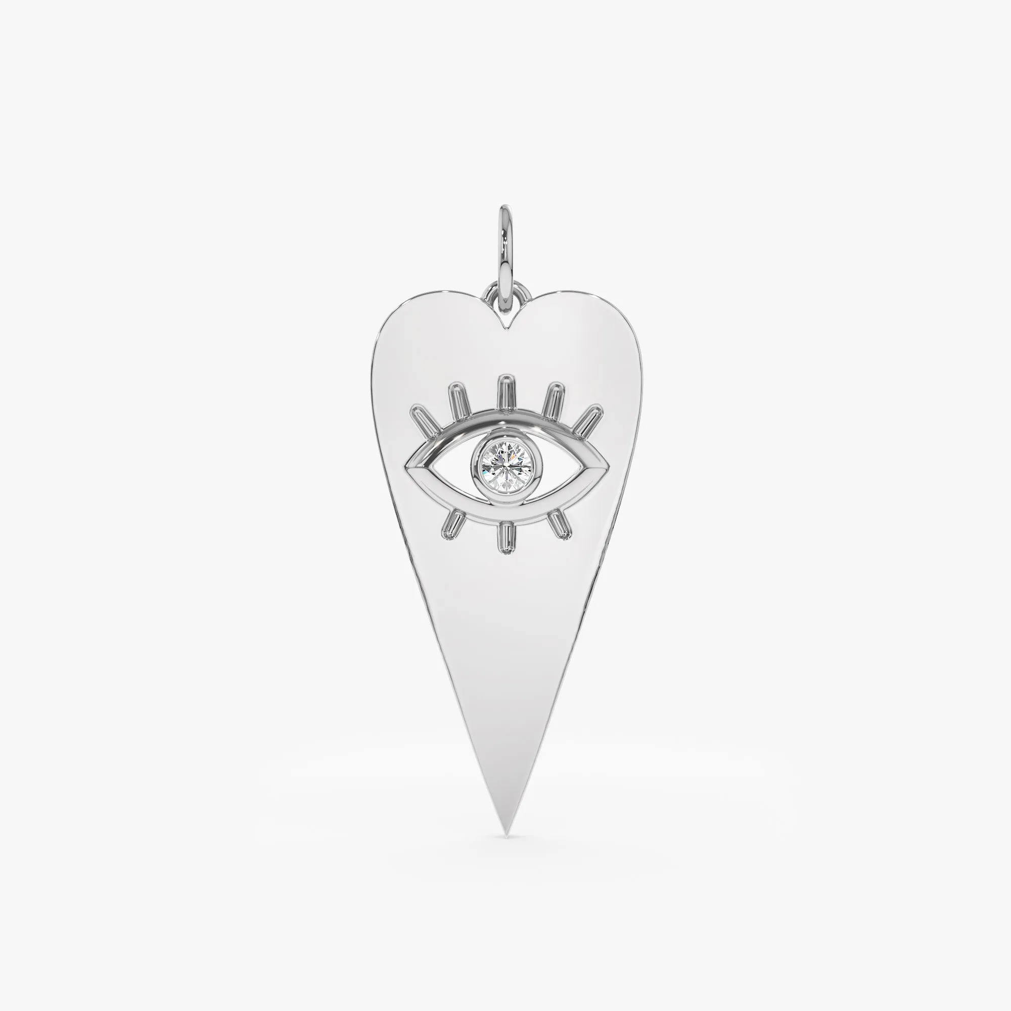 Diamond Eye Heart Charm, Lucinda SARAHELISE