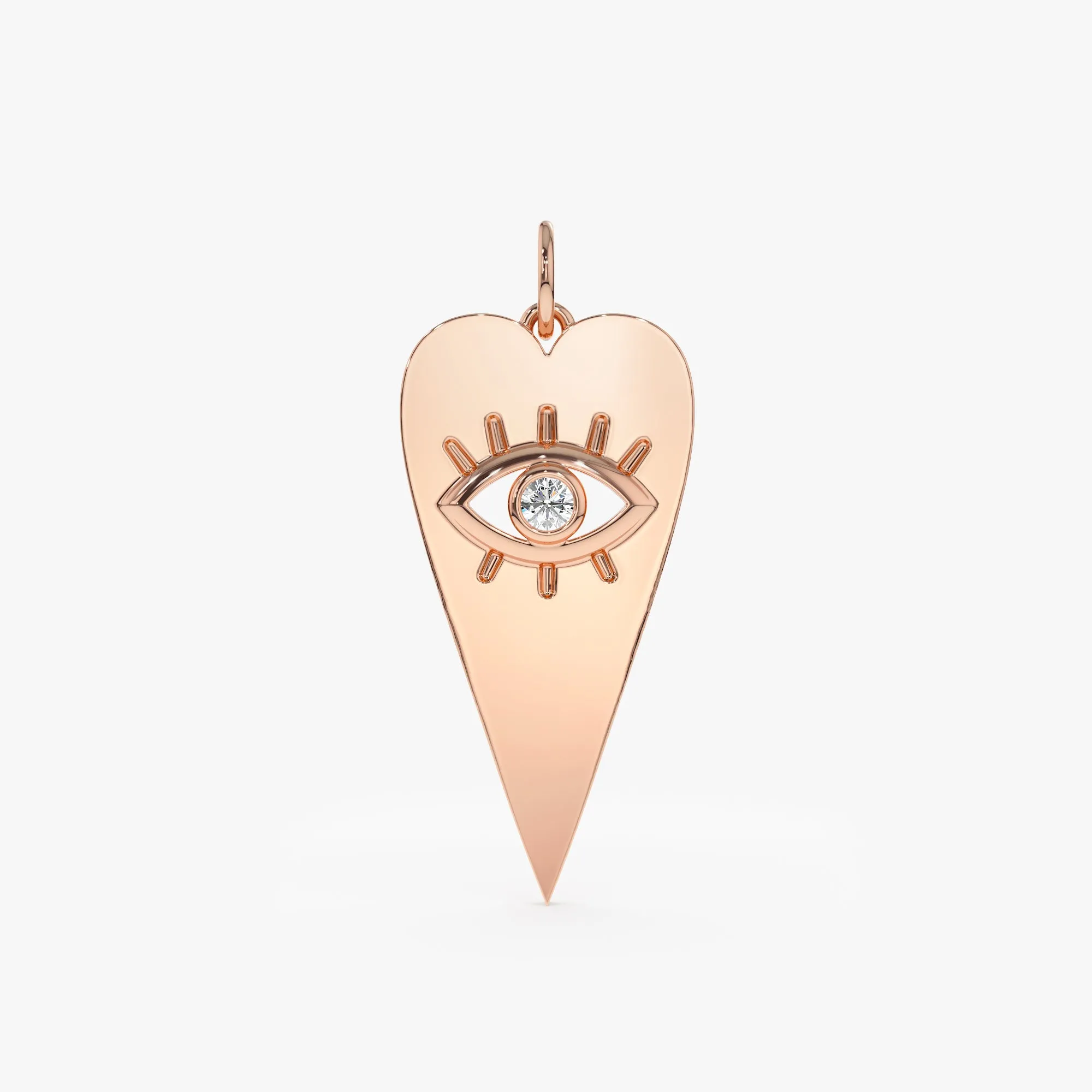 Diamond Eye Heart Charm, Lucinda SARAHELISE