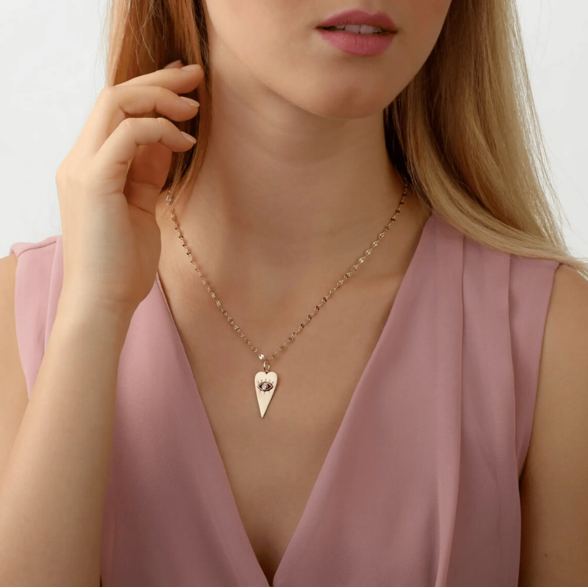Diamond Eye Heart Charm, Lucinda SARAHELISE