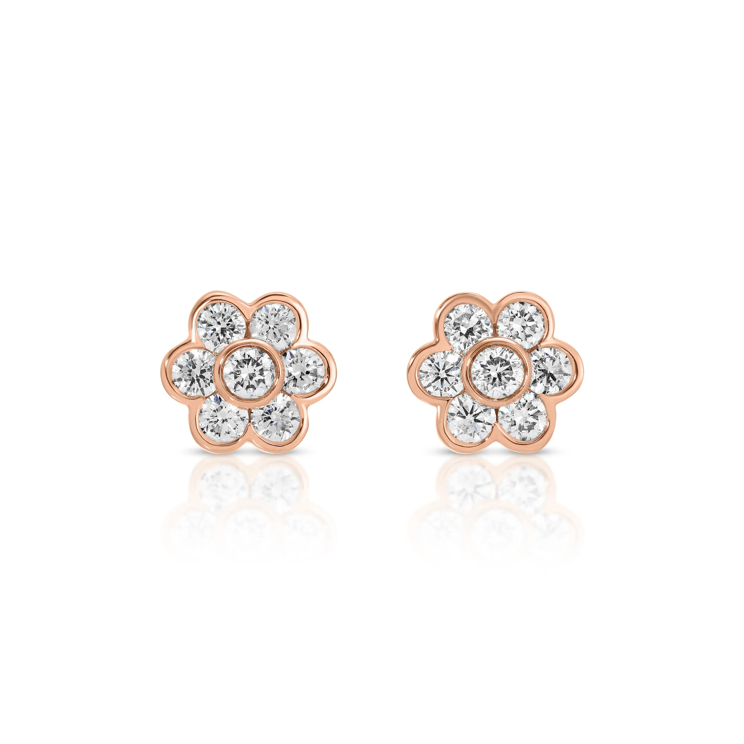 DIAMOND FLORA STUDS Anita Ko