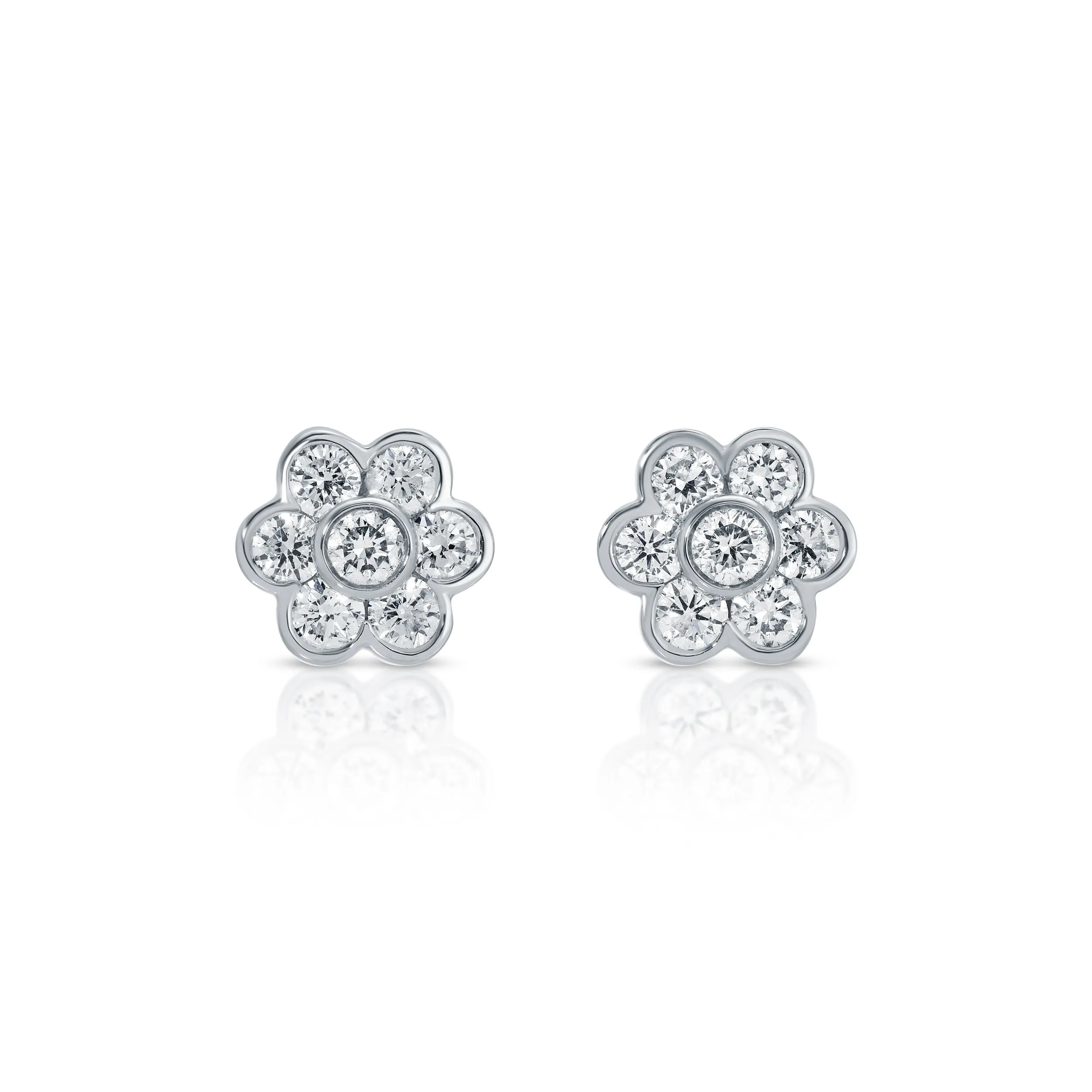 DIAMOND FLORA STUDS Anita Ko