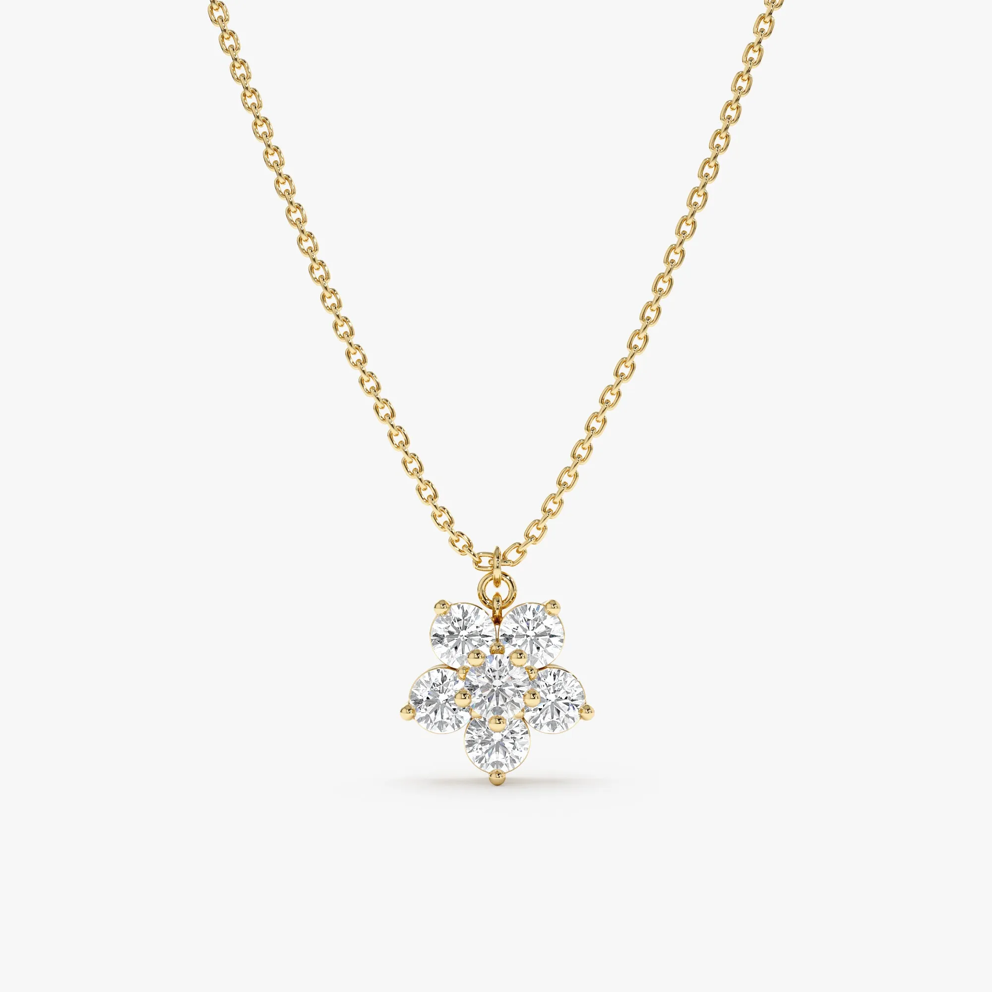 Diamond Flower Necklace, Alondra SARAHELISE