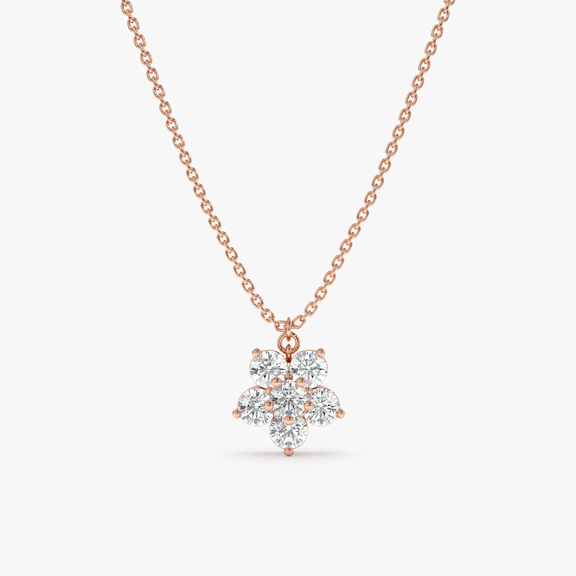 Diamond Flower Necklace, Alondra SARAHELISE