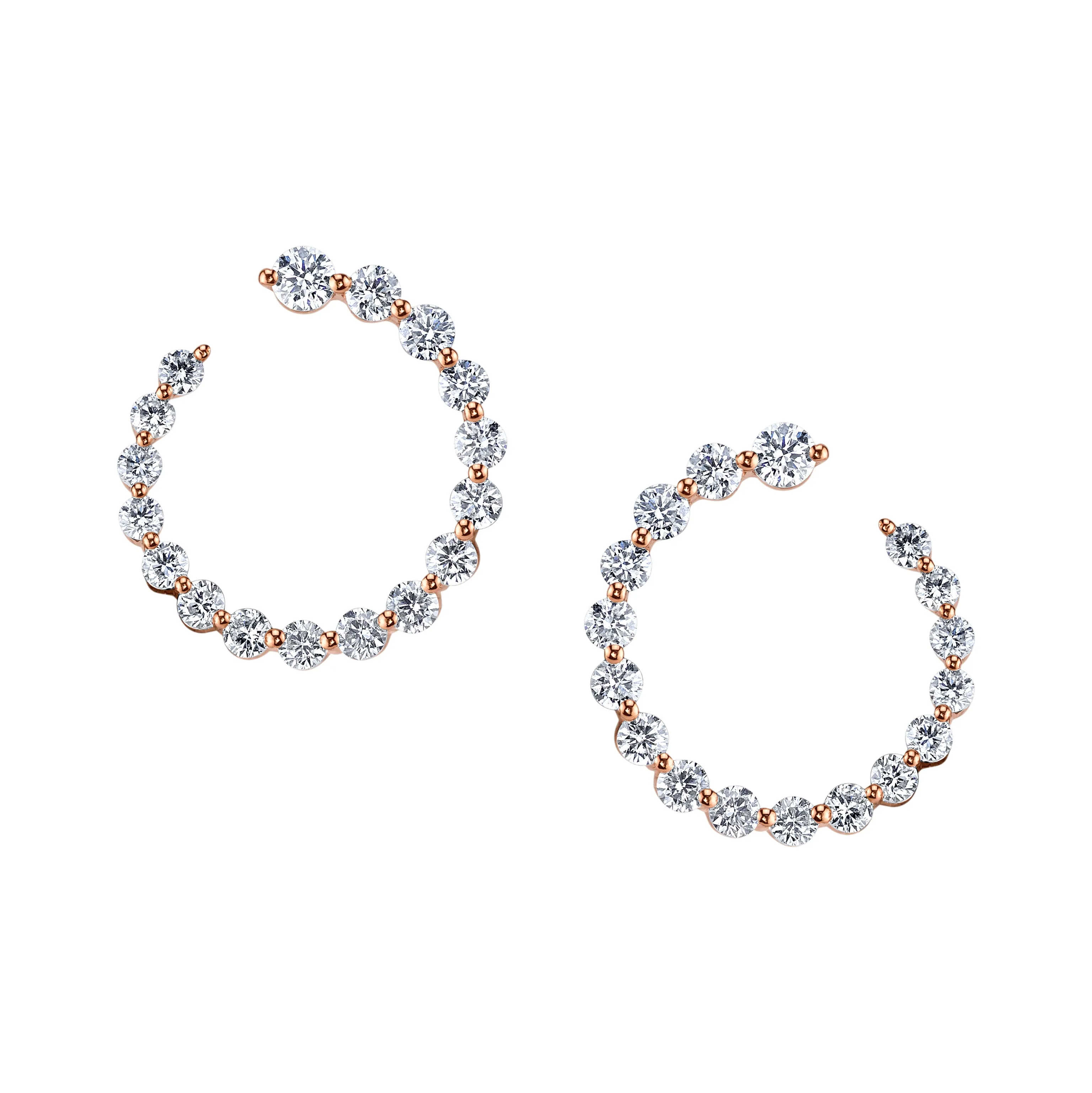 DIAMOND GARLAND EARRINGS Anita Ko