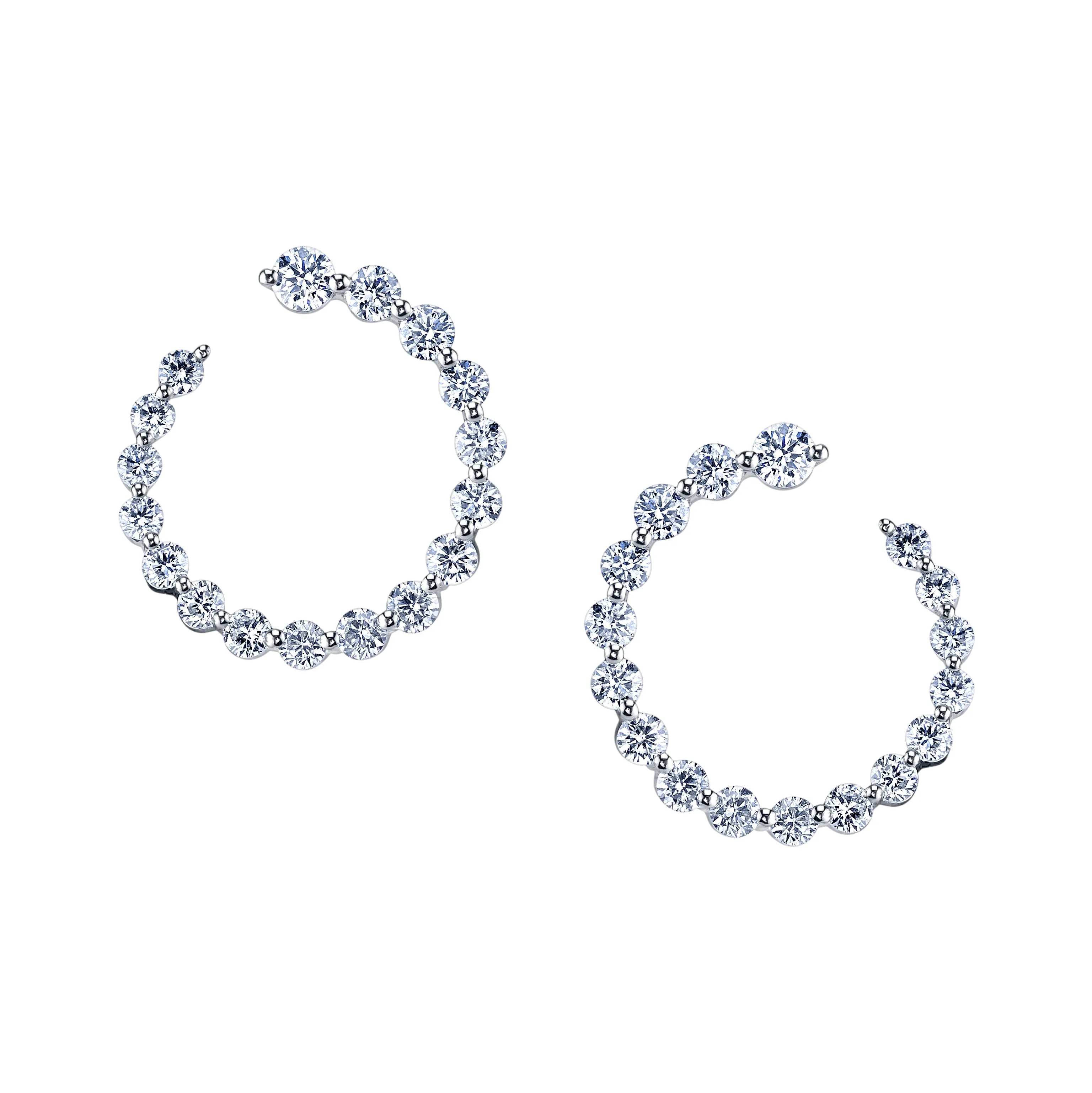 DIAMOND GARLAND EARRINGS Anita Ko