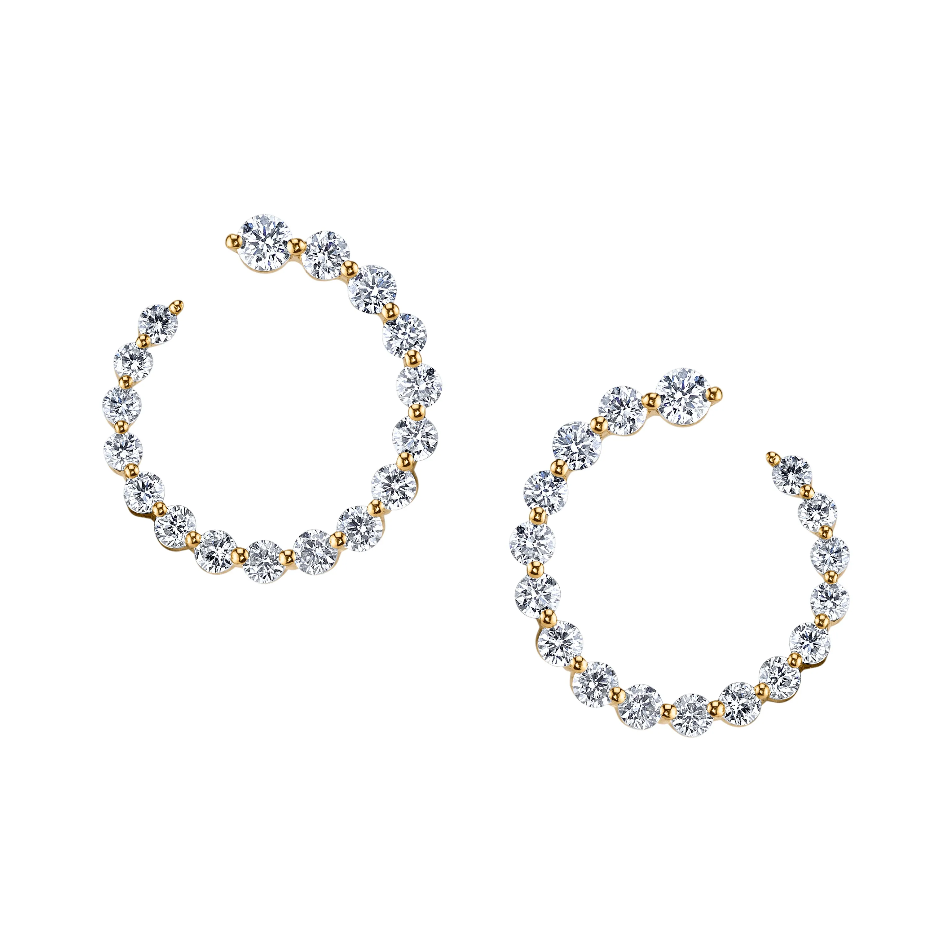 DIAMOND GARLAND EARRINGS Anita Ko