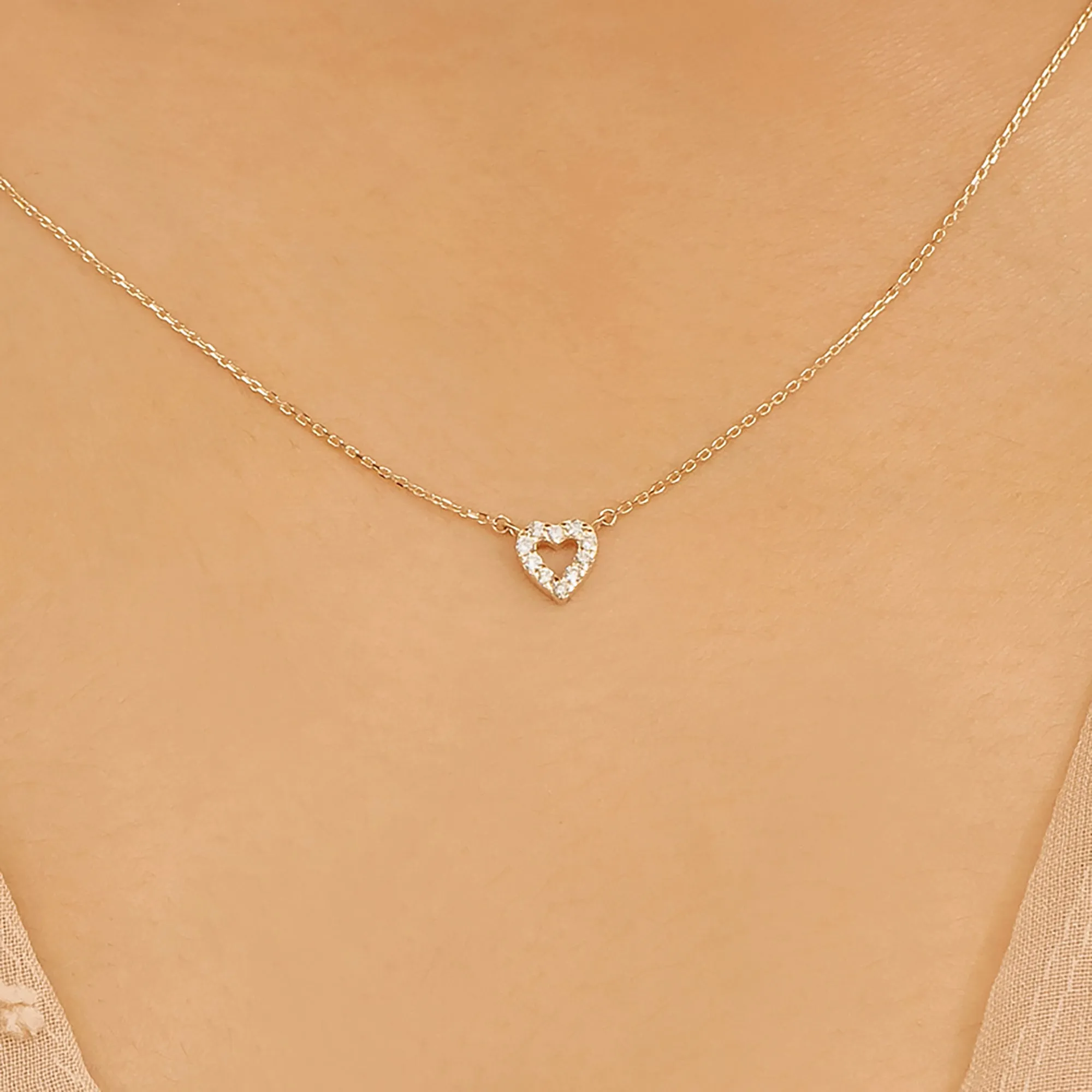 Diamond Heart Necklace, Penelope SARAHELISE