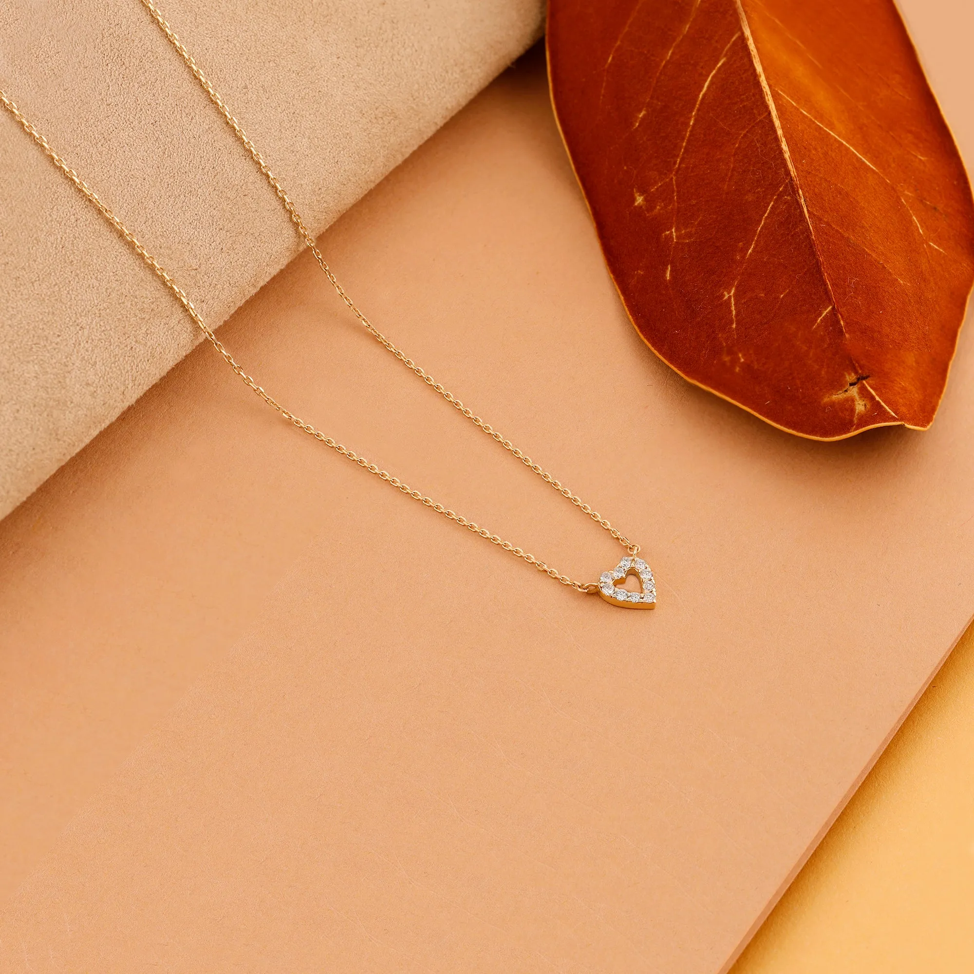 Diamond Heart Necklace, Penelope SARAHELISE